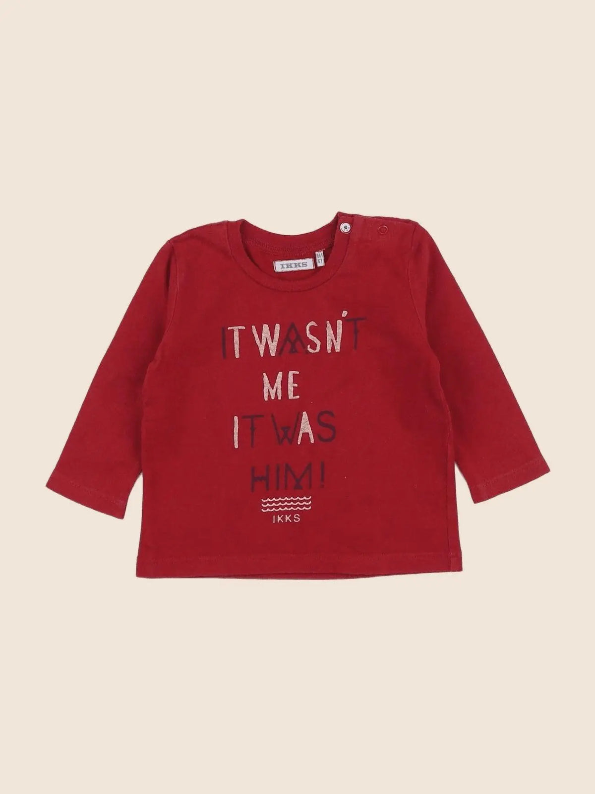 IKKS - tee-shirt rouge - 6 mois
