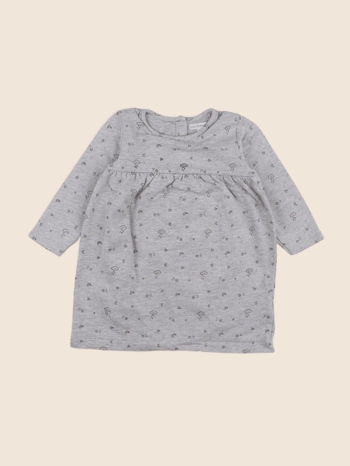 Vertbaudet - body robe gris - 18 mois
