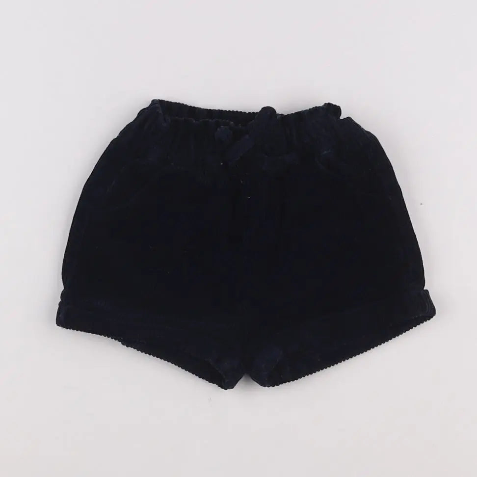 Vertbaudet - short bleu - 6 mois