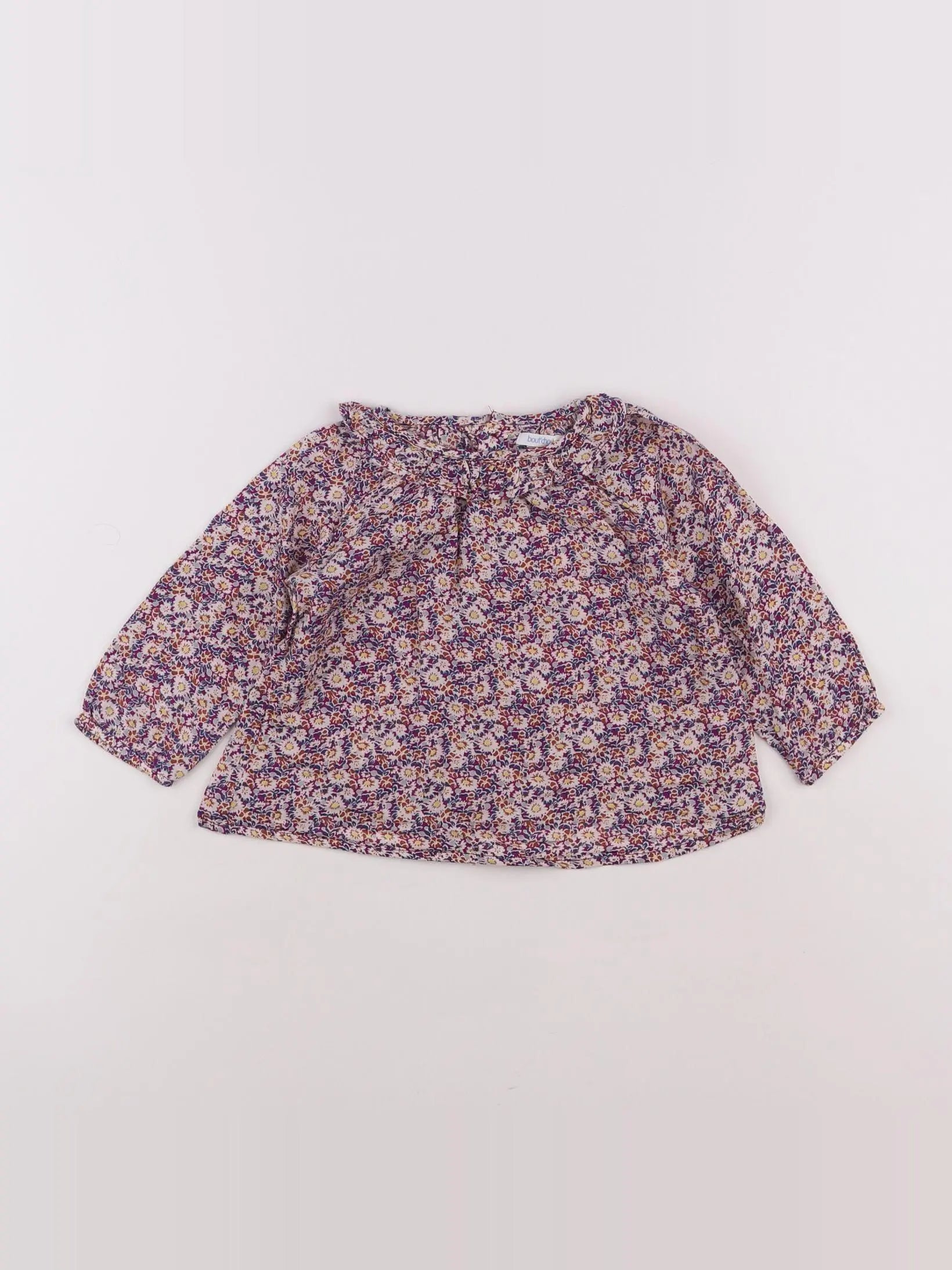 Boutchou - blouse multicolore - 12 mois