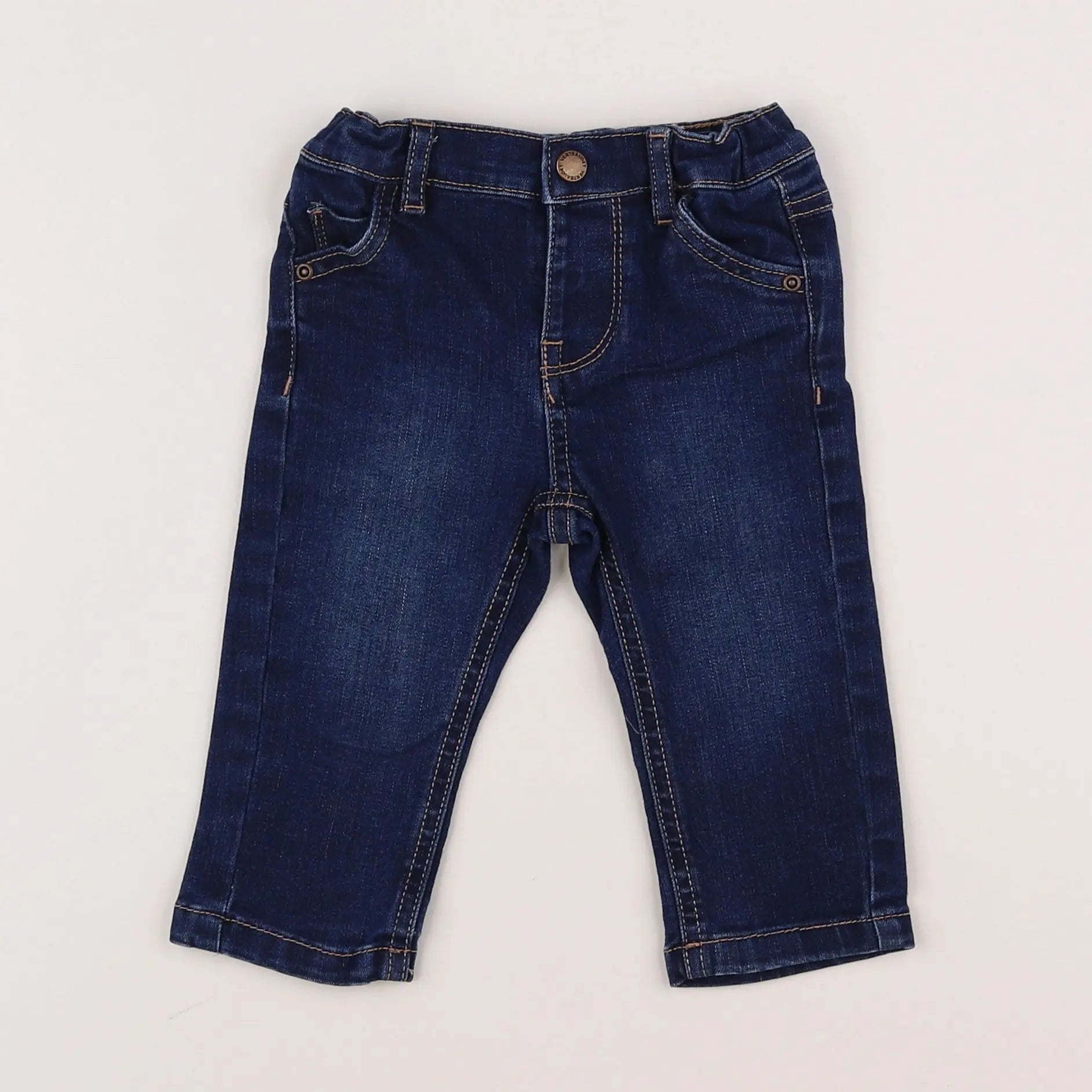 Vertbaudet - jean bleu - 9 mois