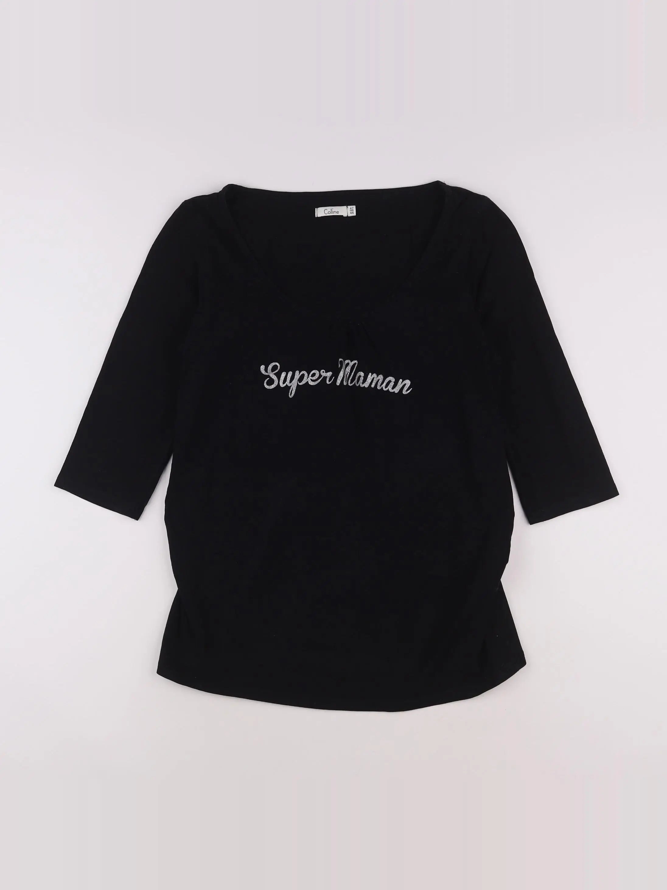 Vertbaudet - tee-shirt grossesse noir - 42 à 44