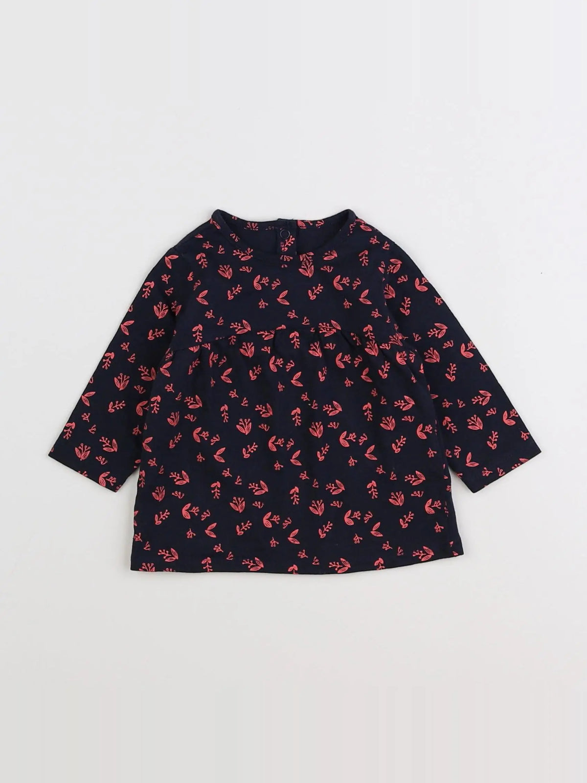 Vertbaudet - tee-shirt bleu, rose - 3 mois