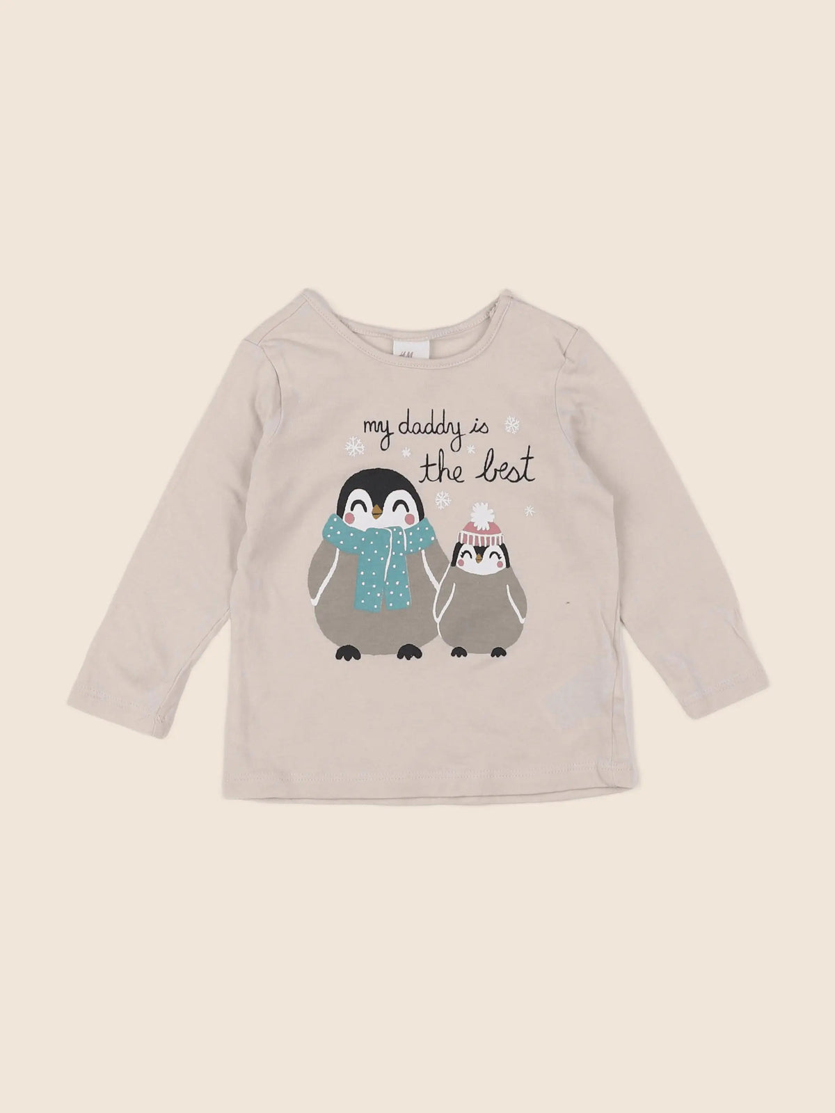 H&M - tee-shirt beige - 6 mois