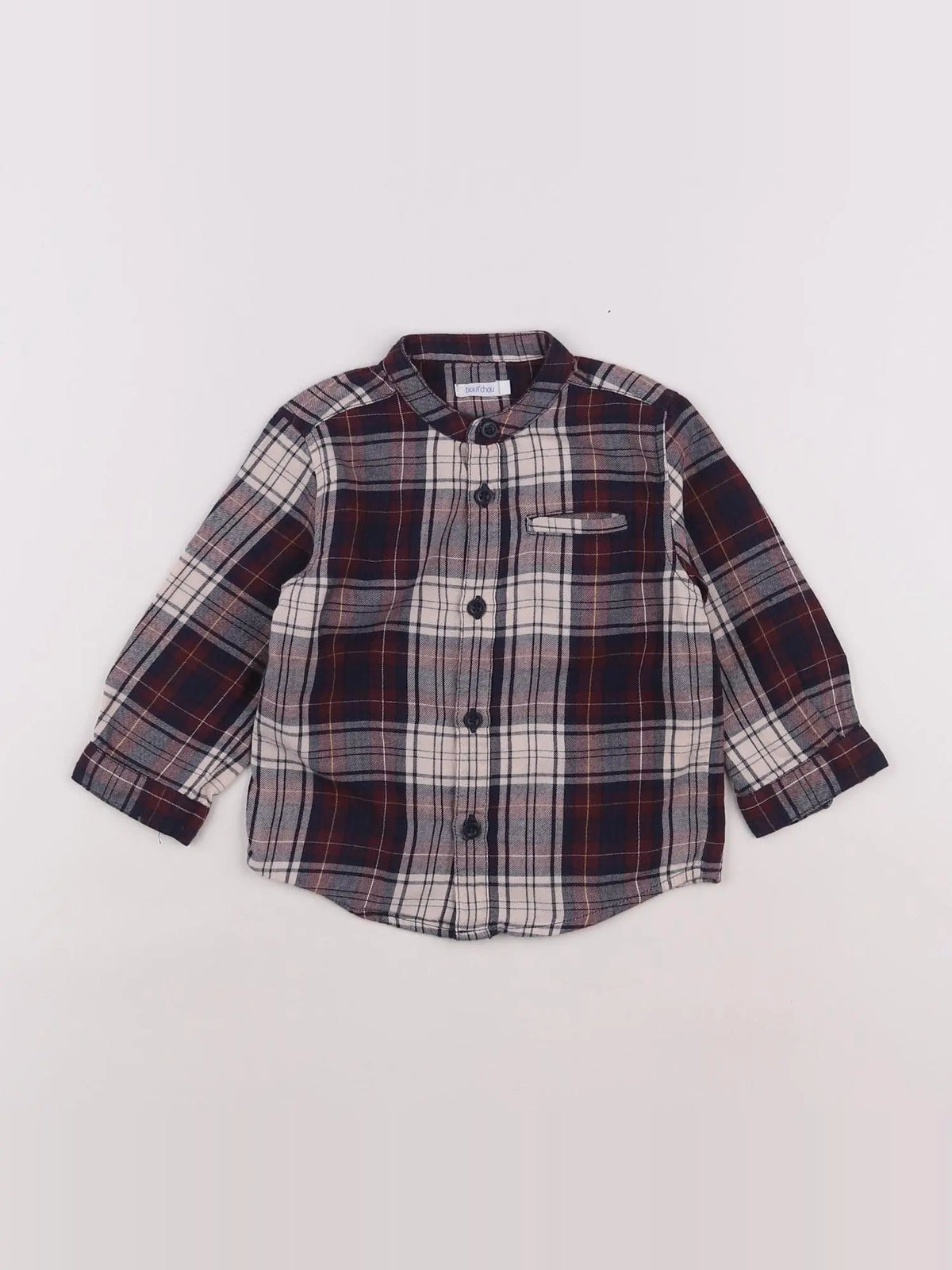 Boutchou - chemise rouge - 12 mois