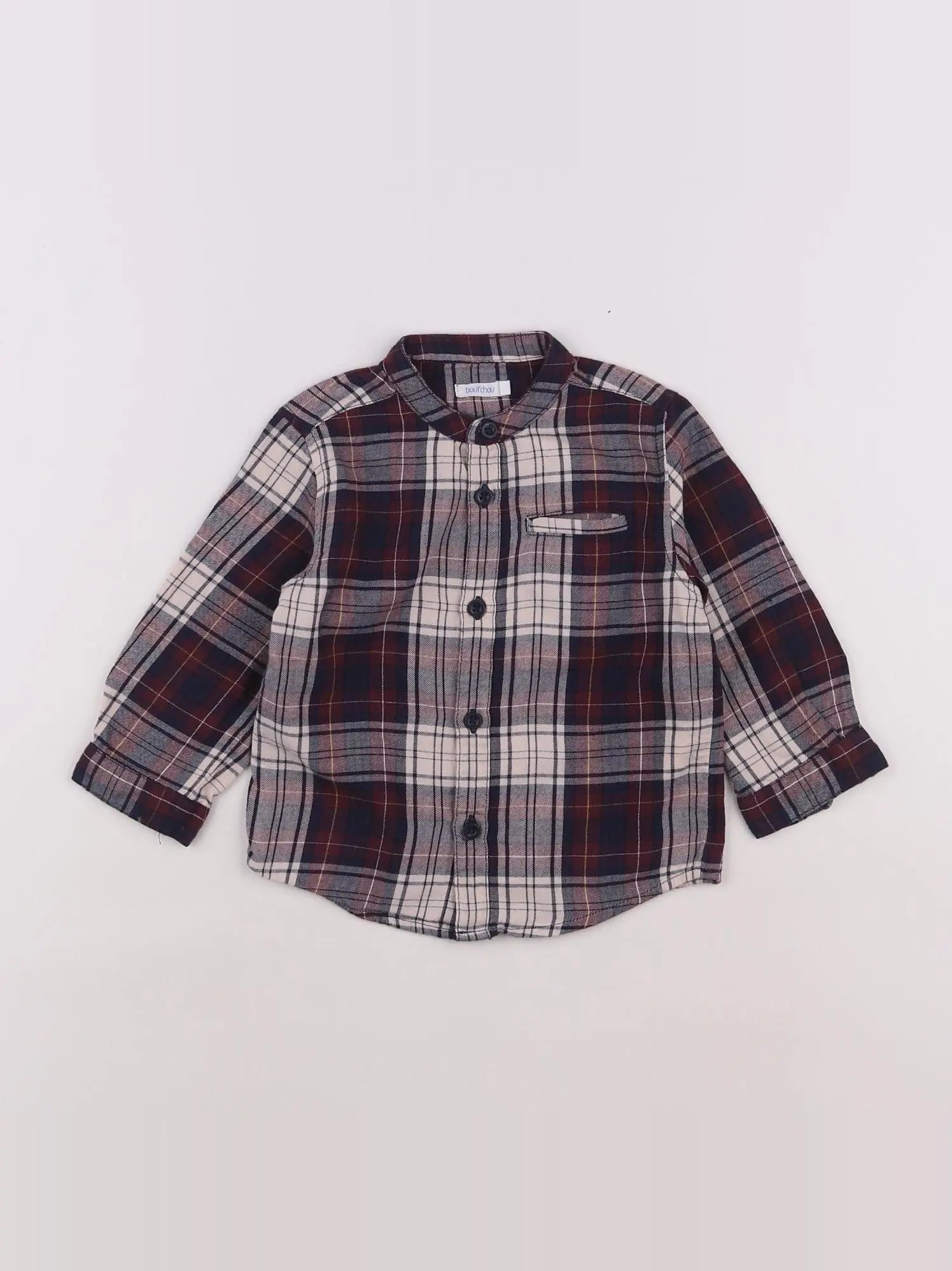 Boutchou - chemise rouge - 12 mois