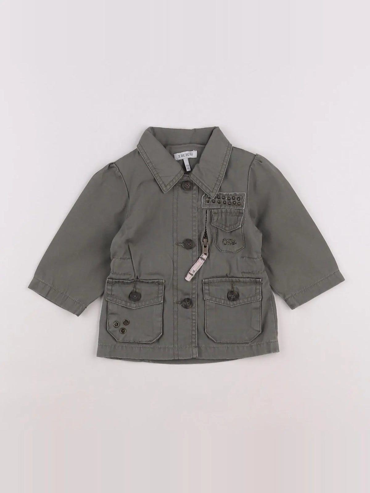 Vertbaudet - veste vert - 3 mois