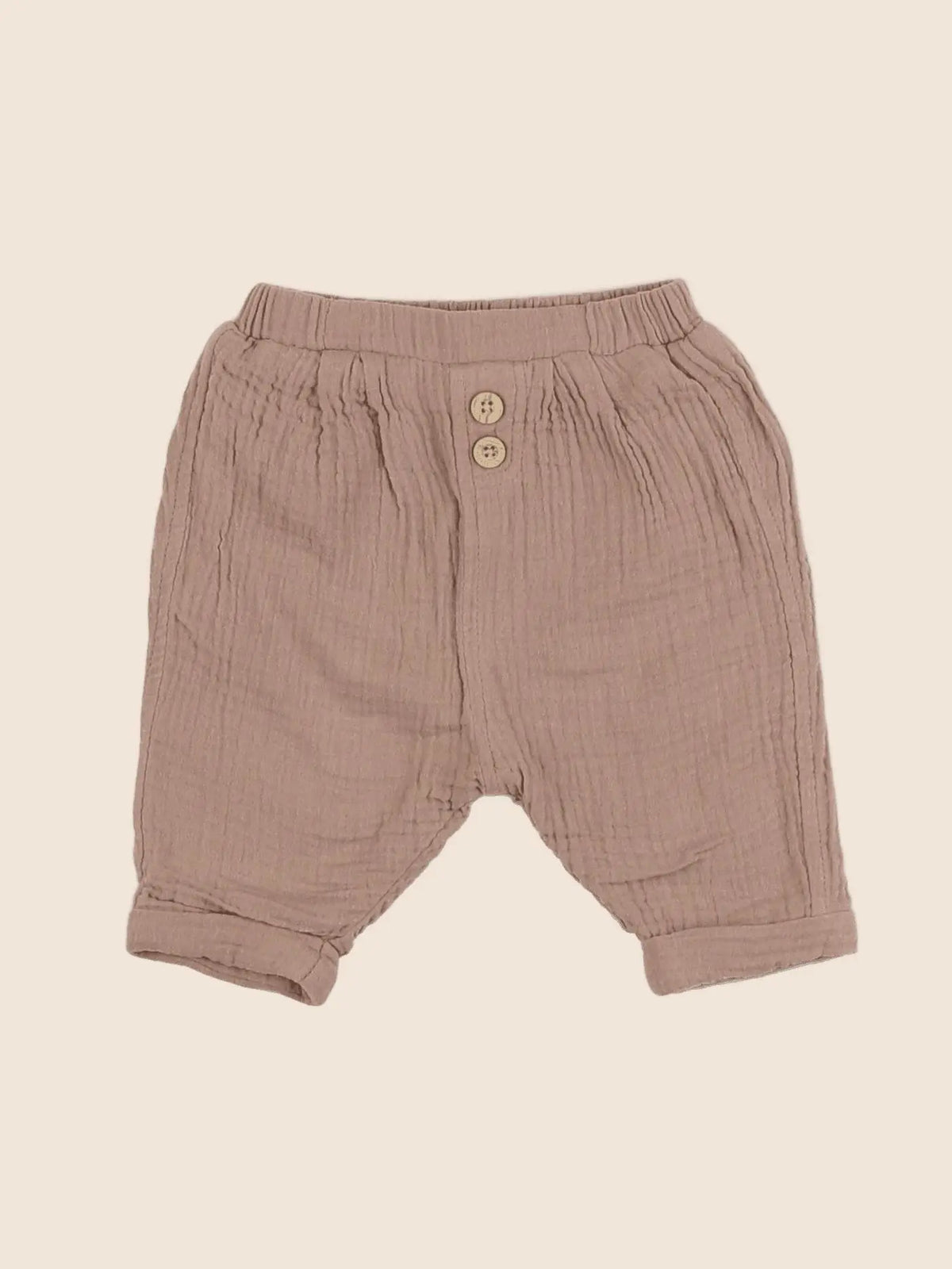 Vertbaudet - pantalon marron - 3 mois