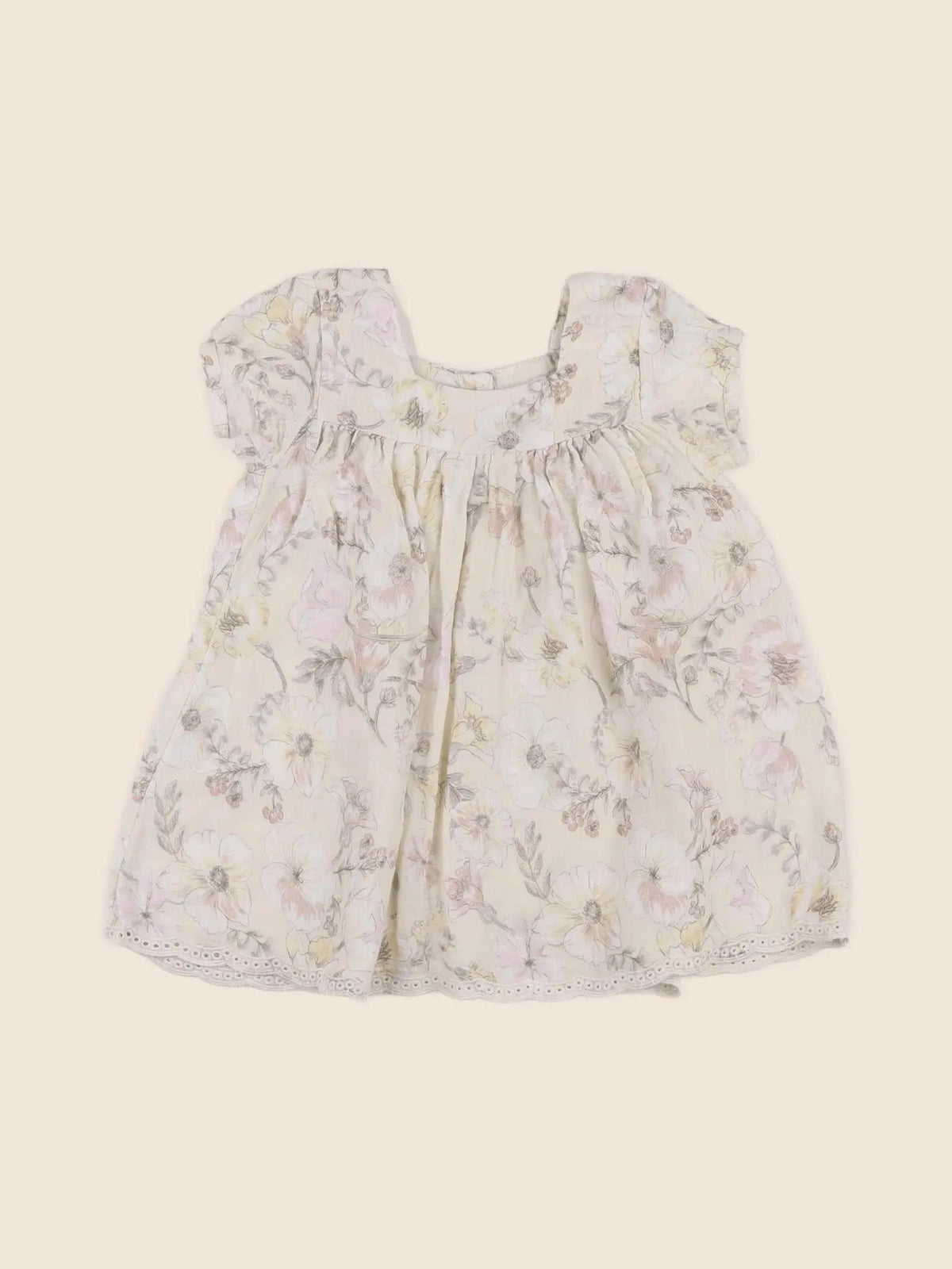 Vertbaudet - robe beige - 18 mois