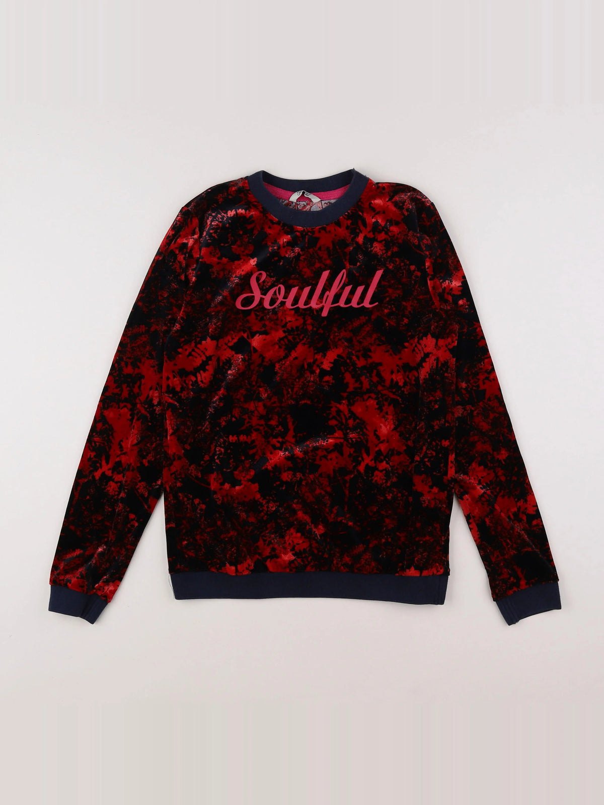 Petrol Industries - sweat rouge, bleu - 14 ans