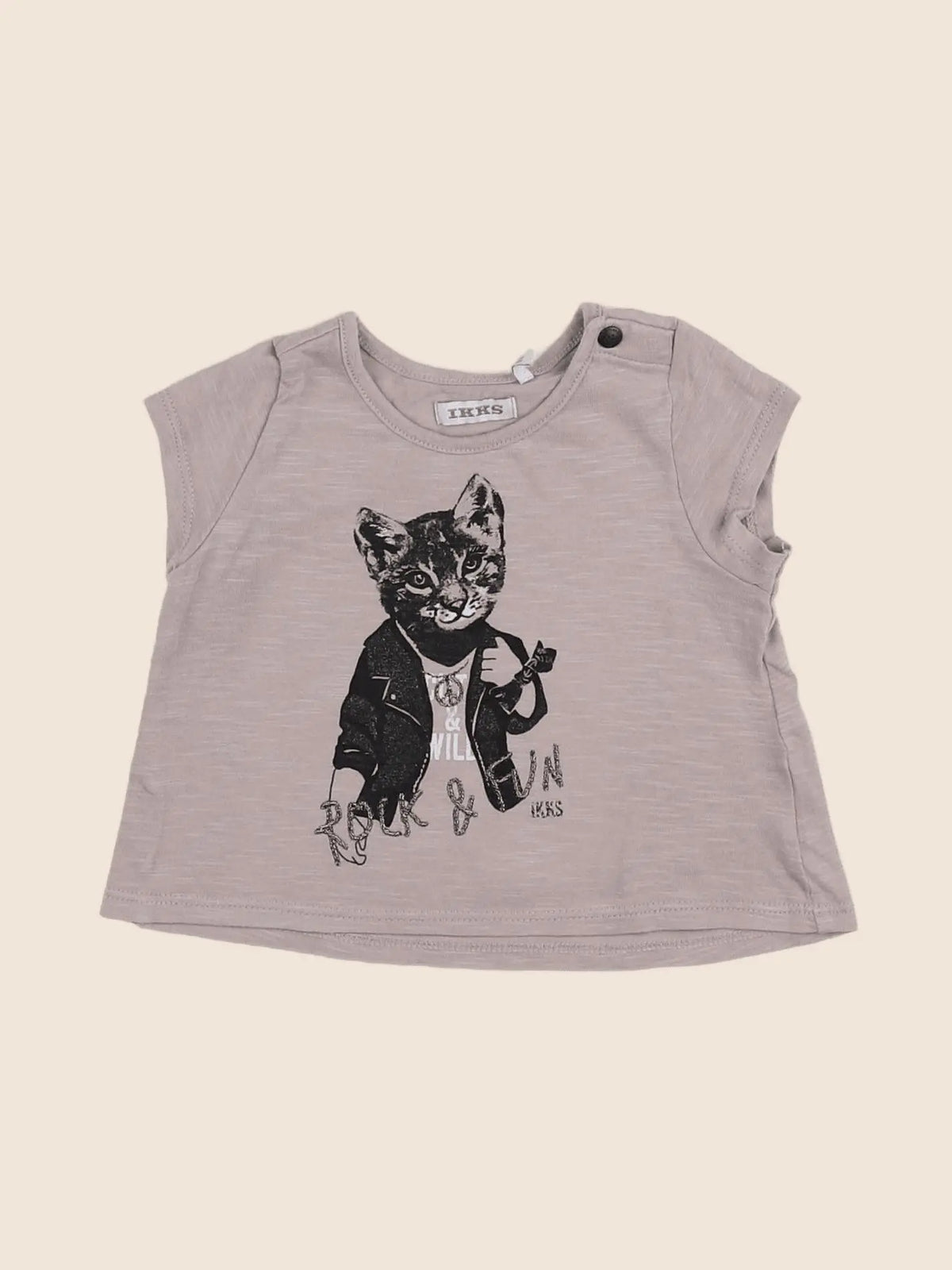 IKKS - tee-shirt rose - 6 mois