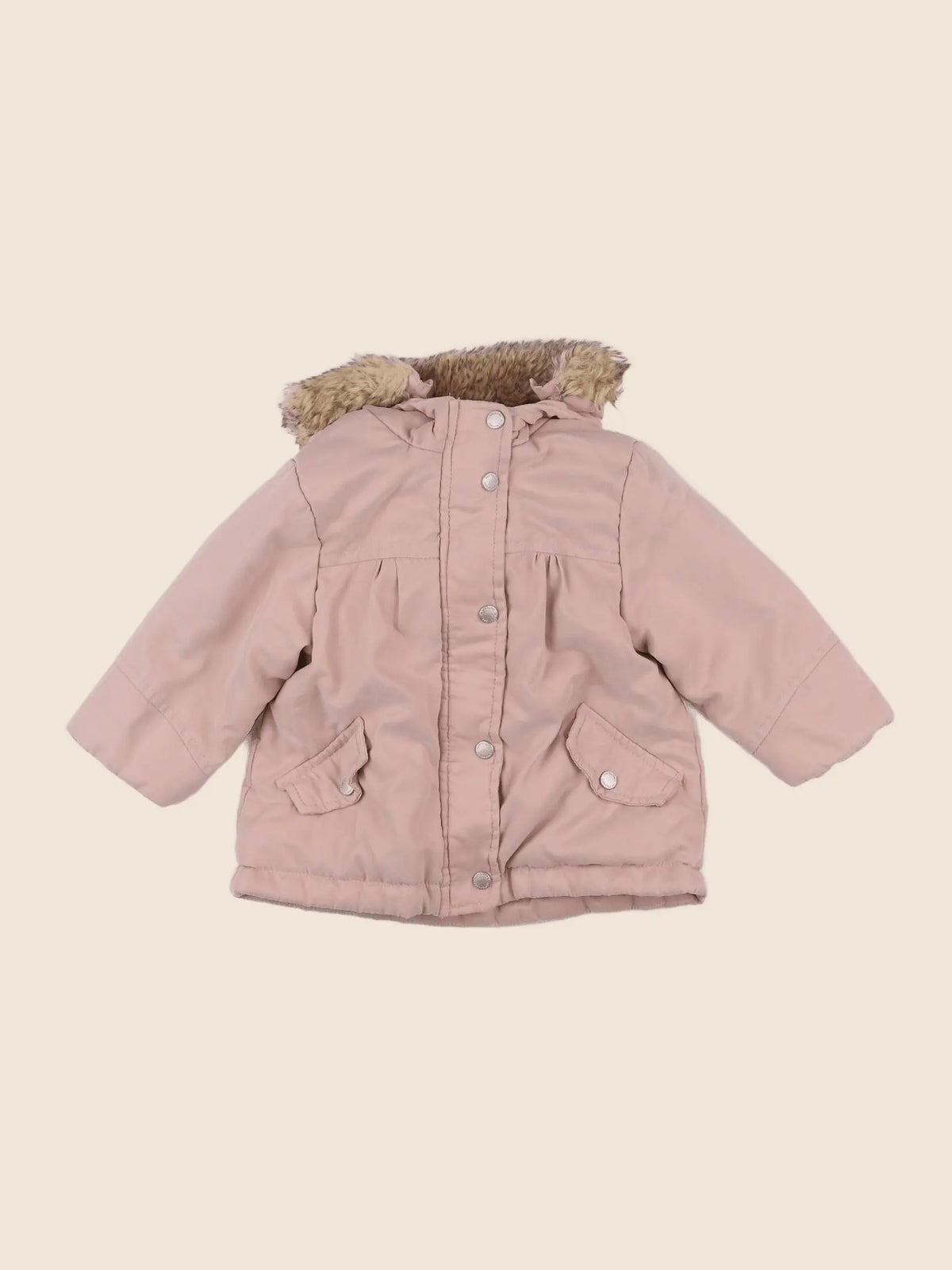 Vertbaudet - parka rose - 12 mois