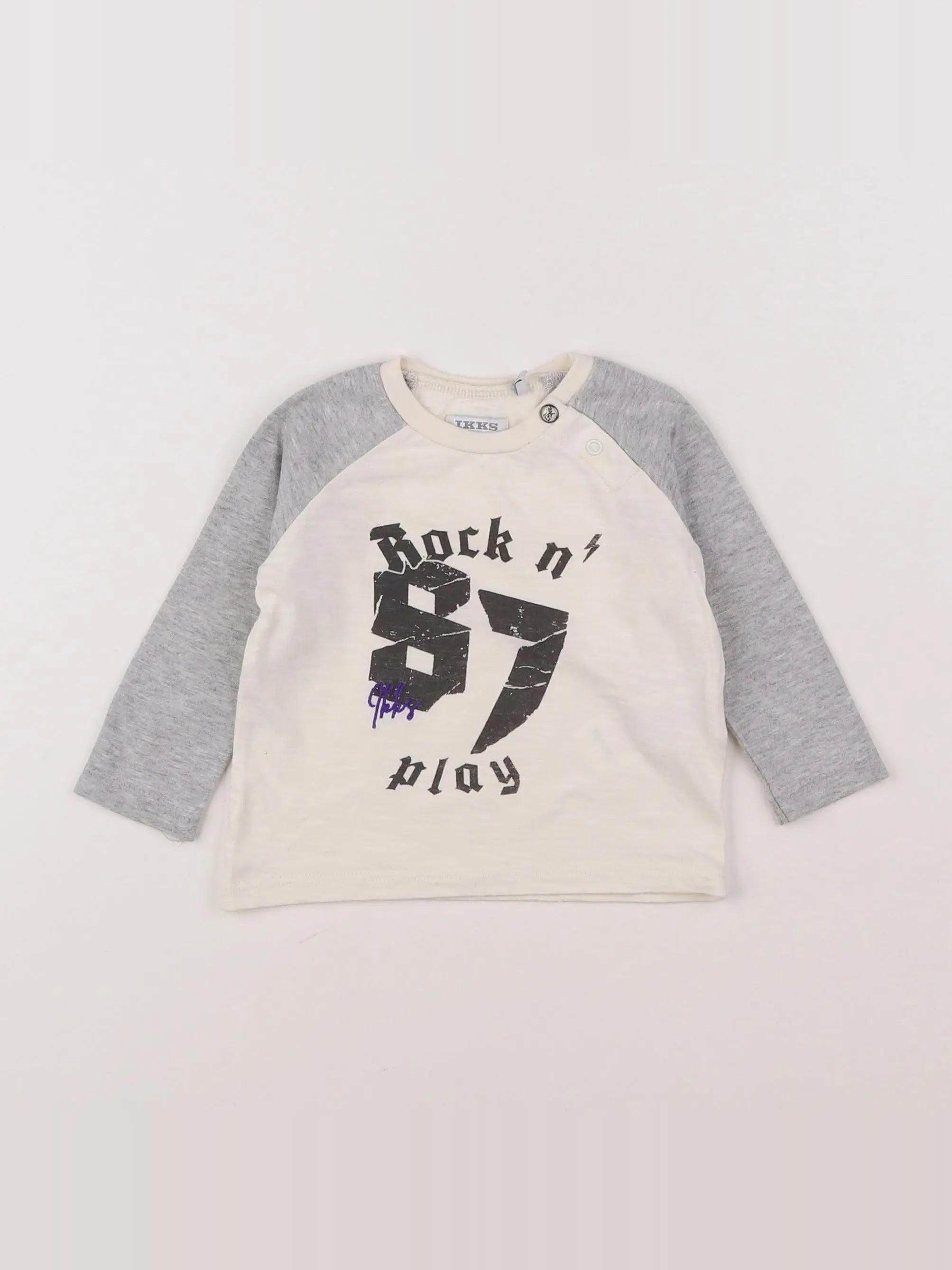 IKKS - tee-shirt beige - 6 mois