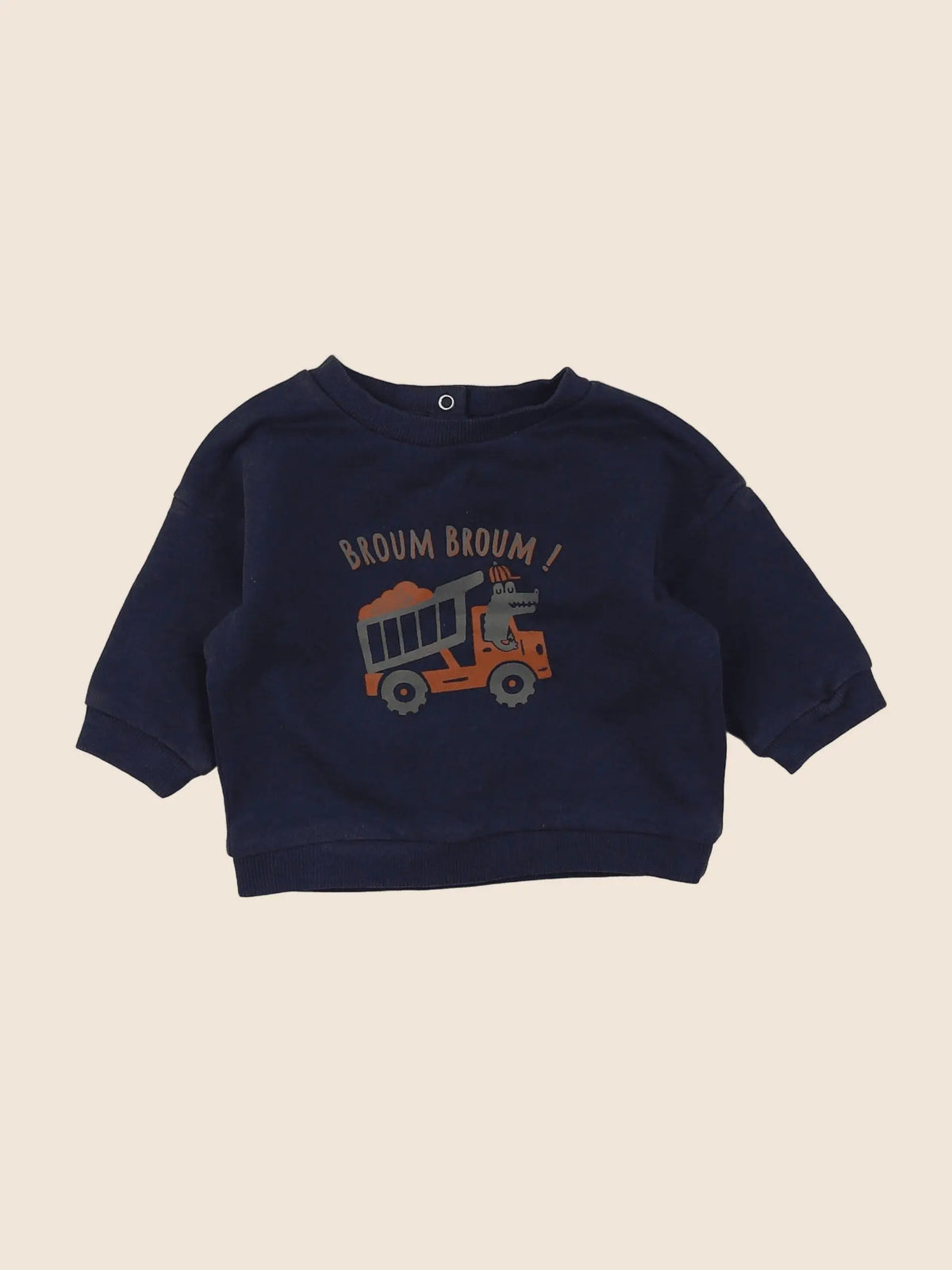 Vertbaudet - sweat bleu - 3 mois