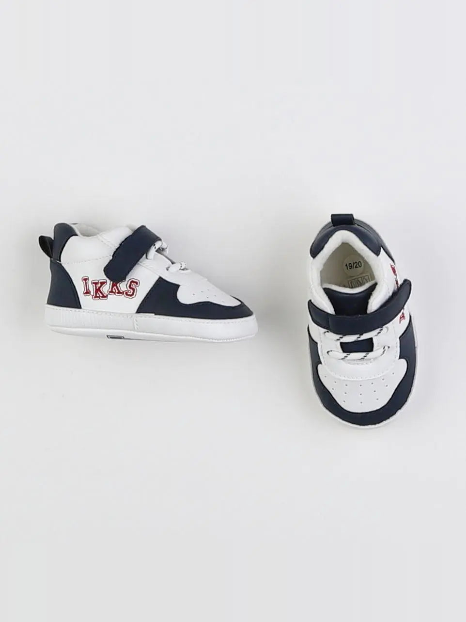 IKKS - chaussons blanc, bleu - pointure 19/20
