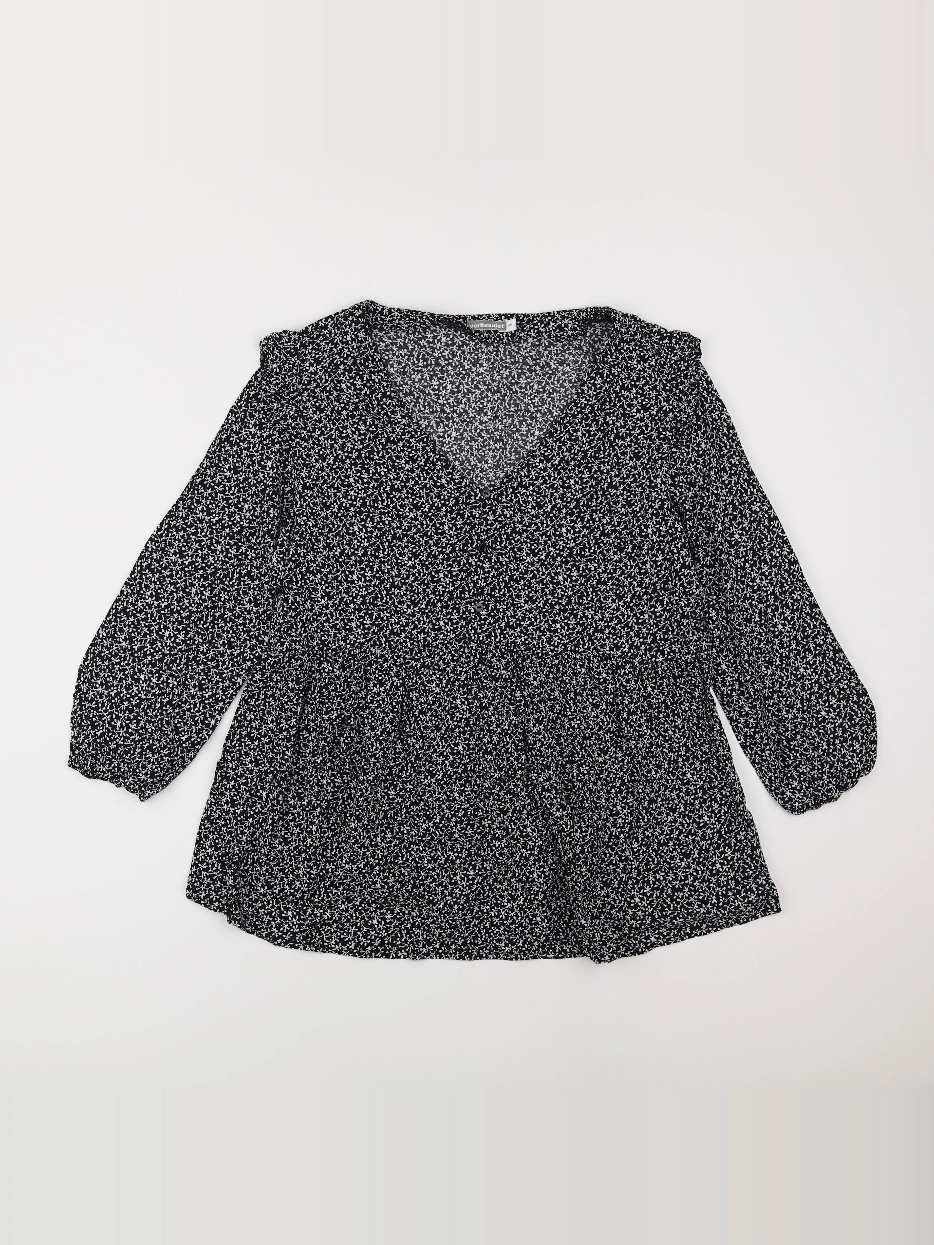 Vertbaudet - blouse grossesse blanc, noir - 38