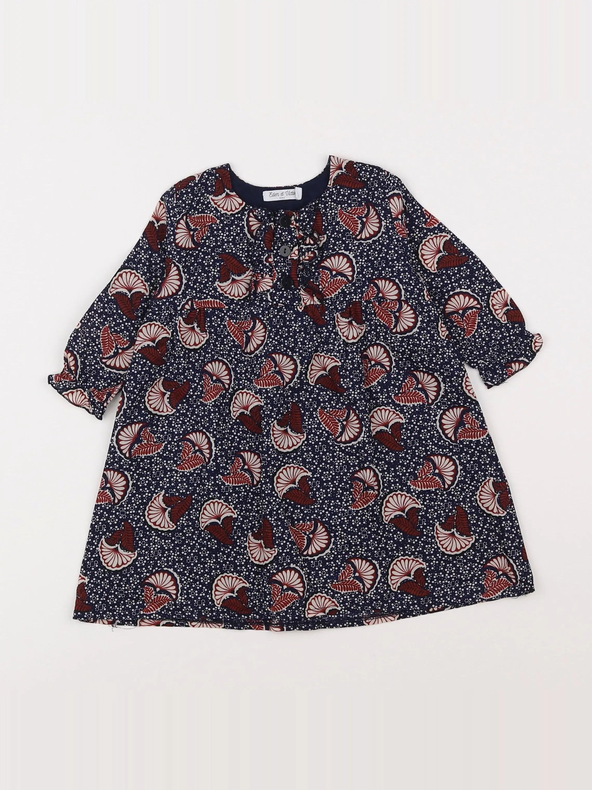 Eden & Victor - robe multicolore - 6 mois