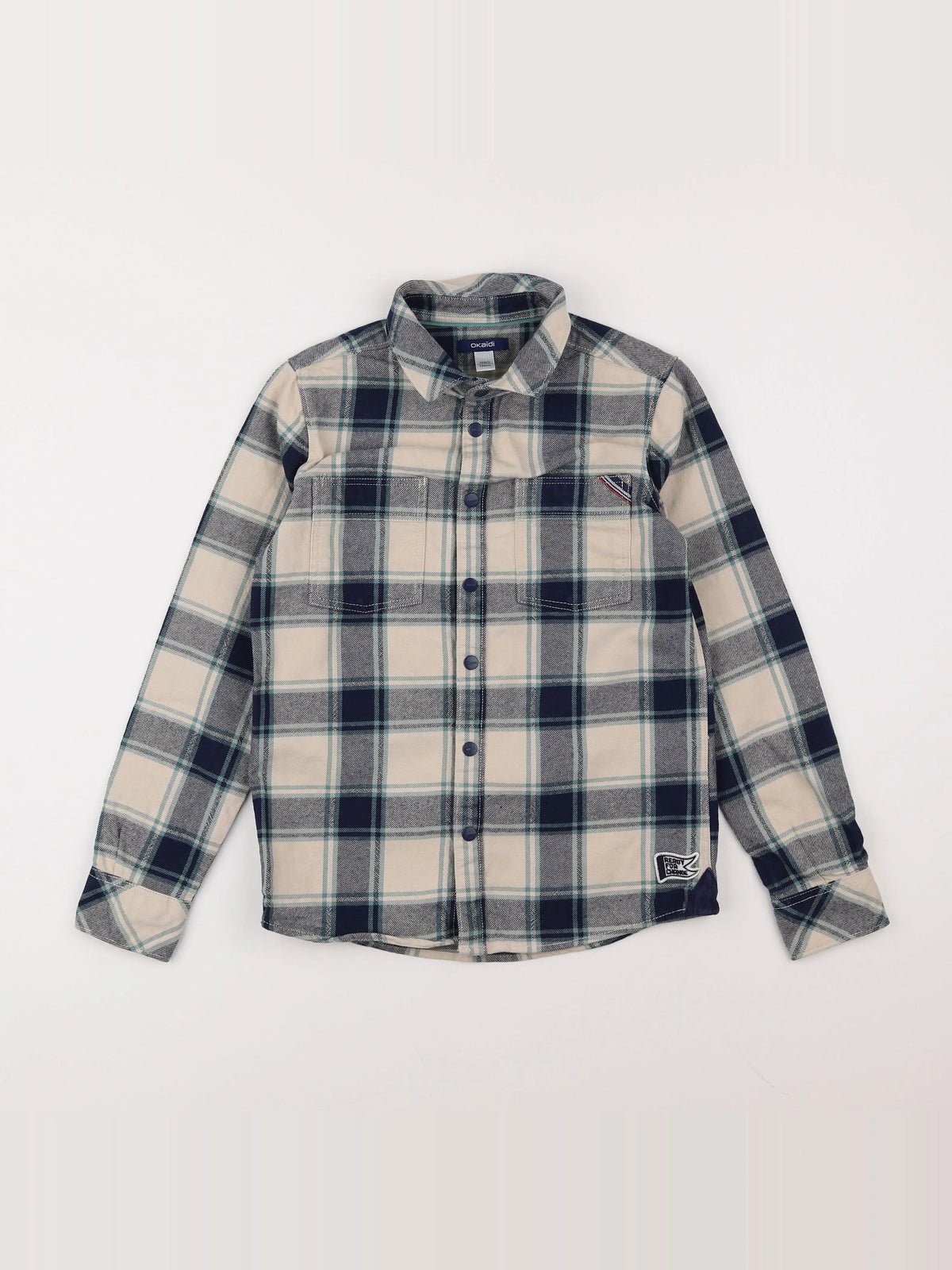Okaidi - chemise beige - 10 ans