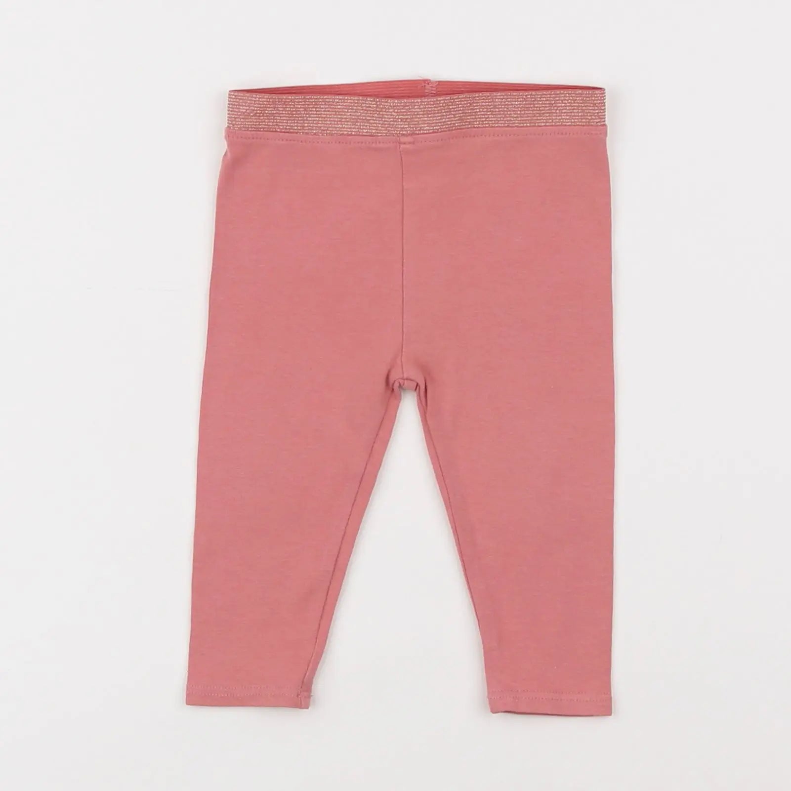 Vertbaudet - legging rose, or - 6 mois