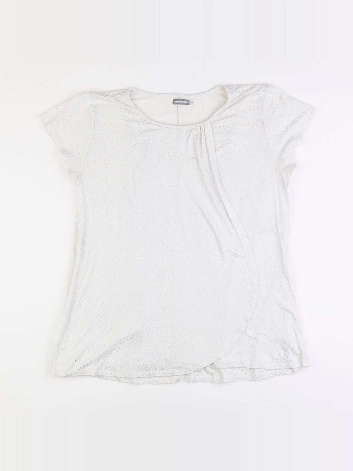 Vertbaudet - tee-shirt grossesse blanc - 42 à 44