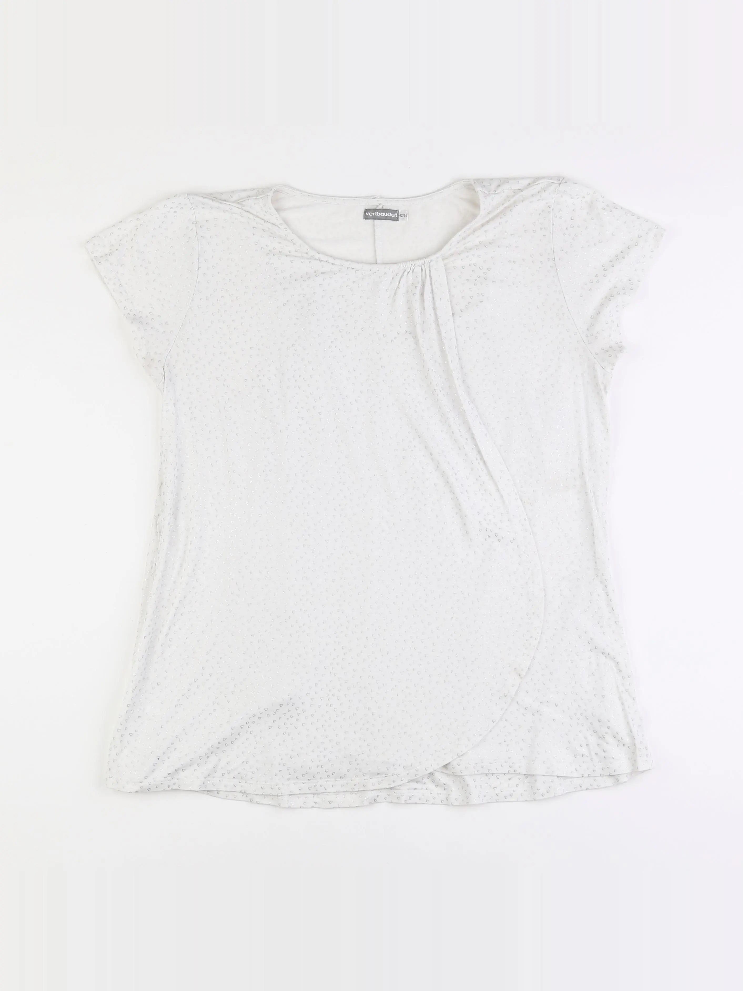 Vertbaudet - tee-shirt grossesse blanc - 42 à 44