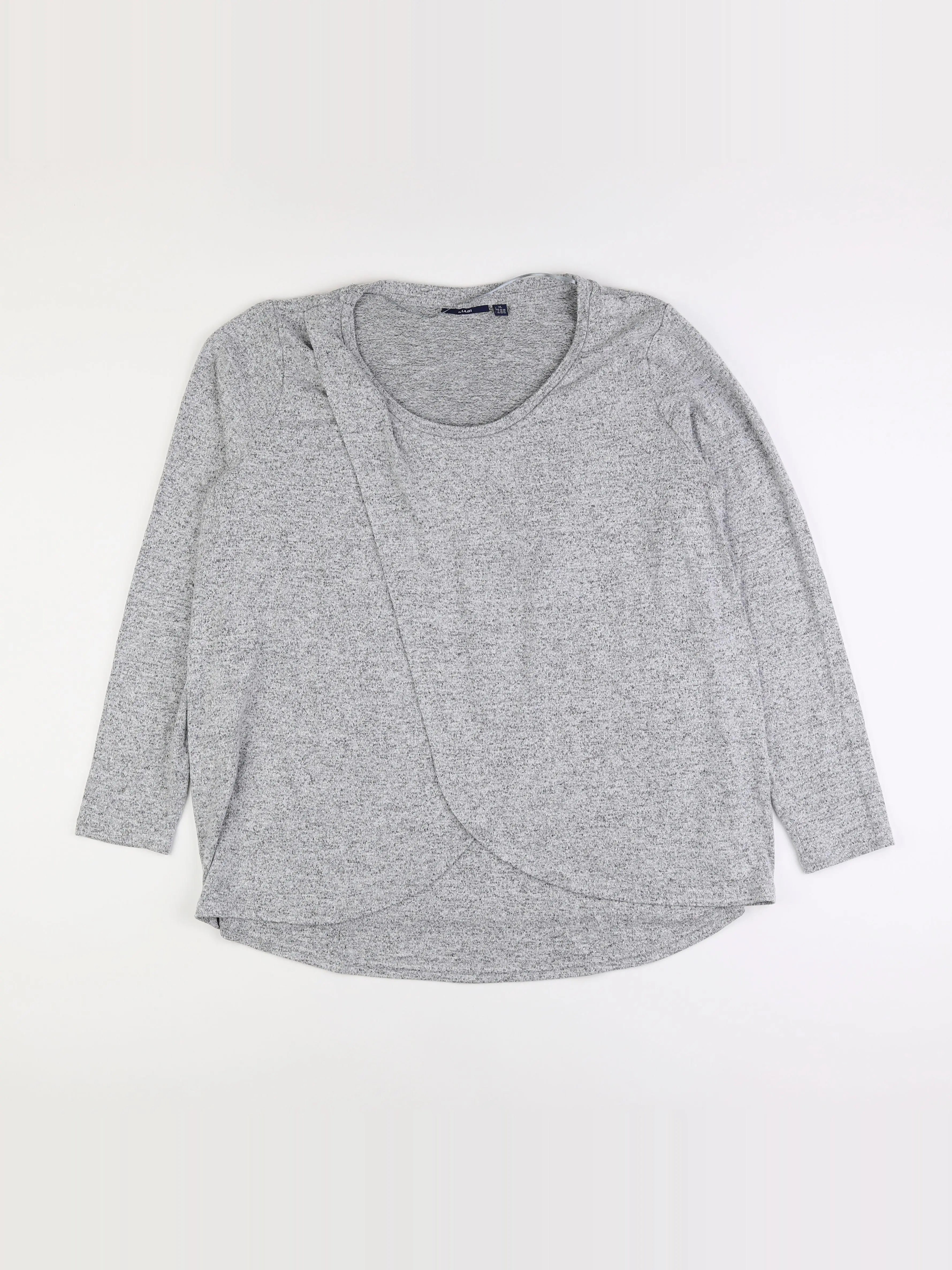 Kiabi - pull grossesse gris - 46 à 48