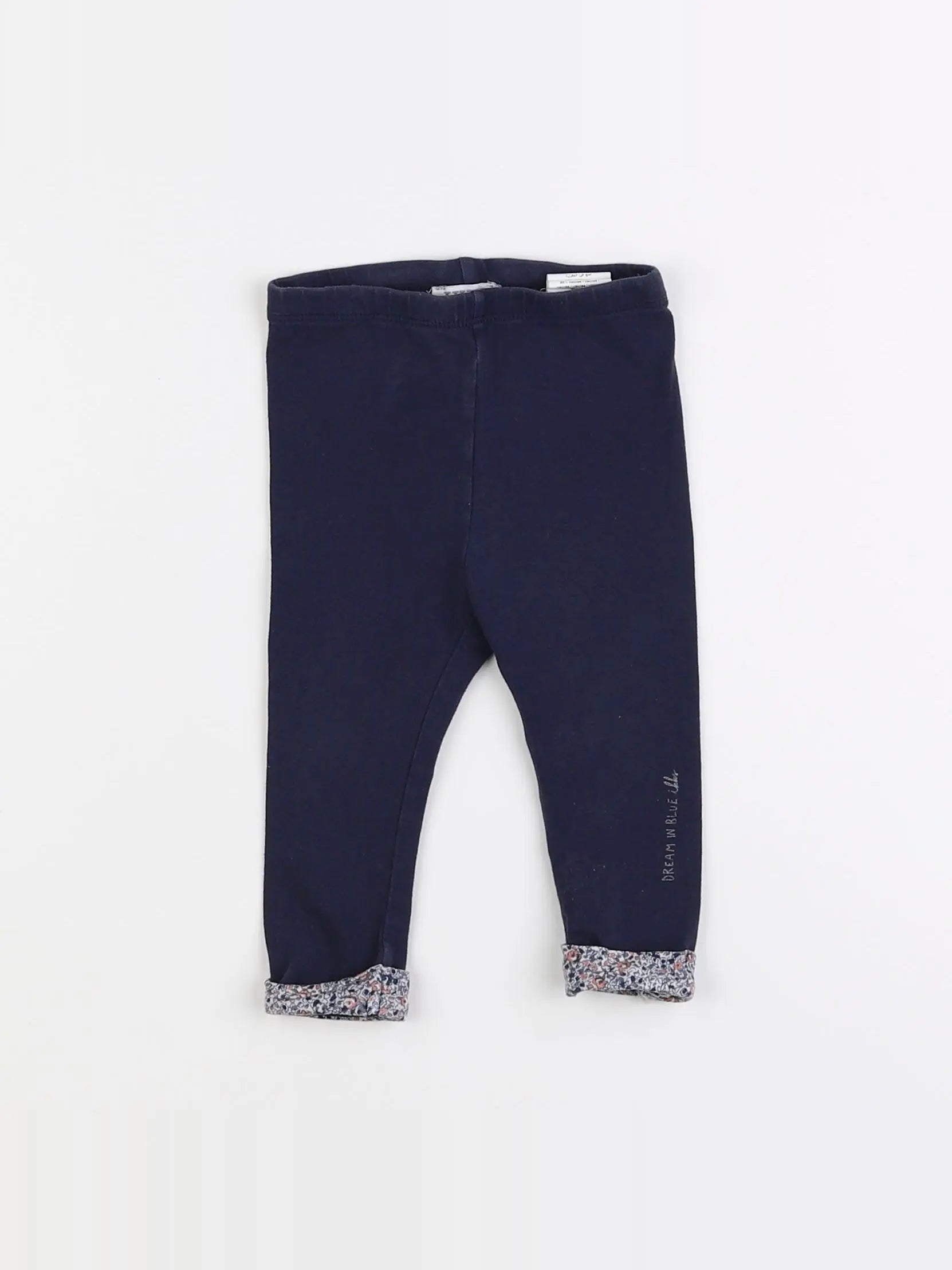 IKKS - legging bleu - 6 mois