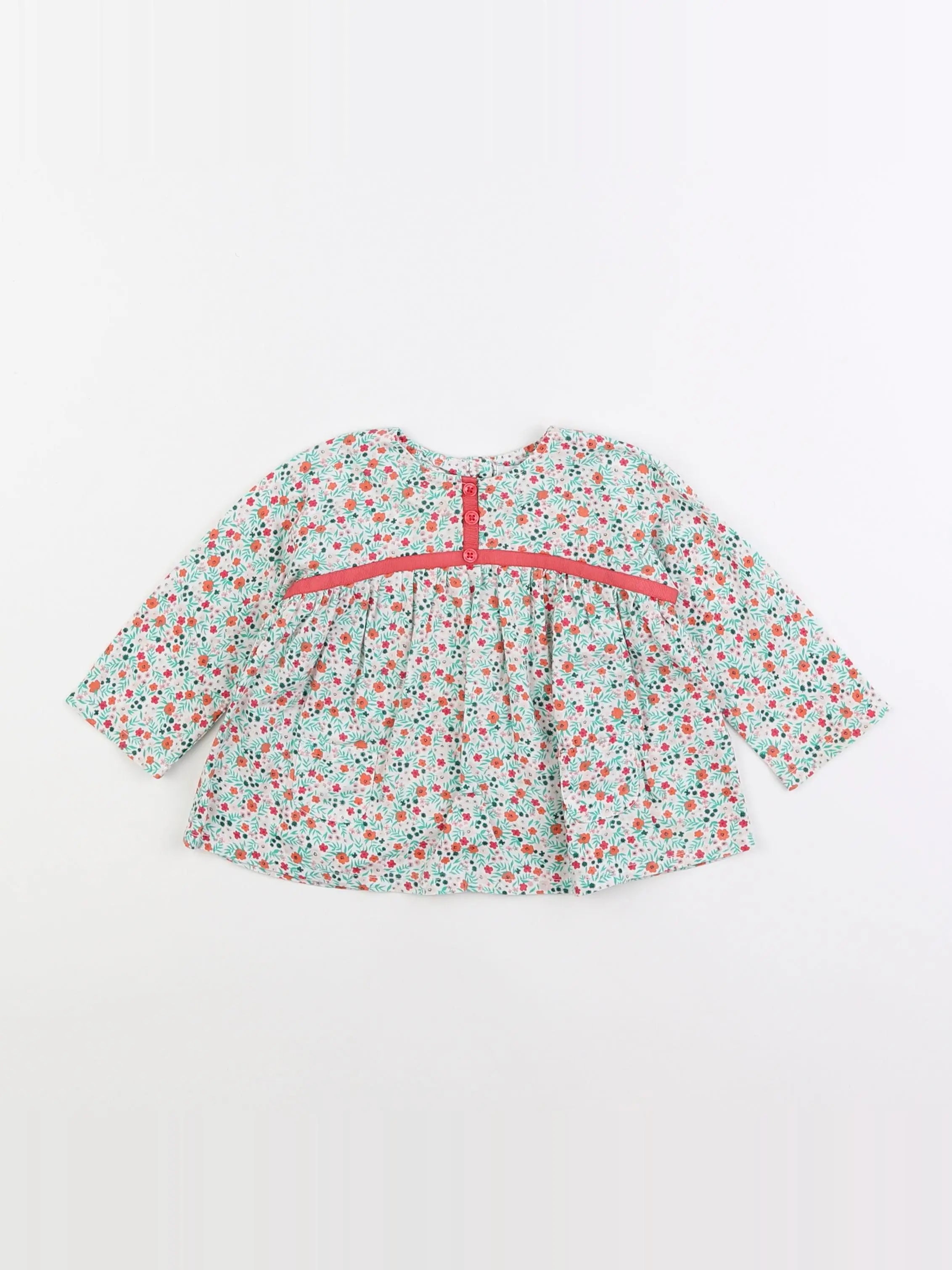 Vertbaudet - blouse multicolore - 6 mois