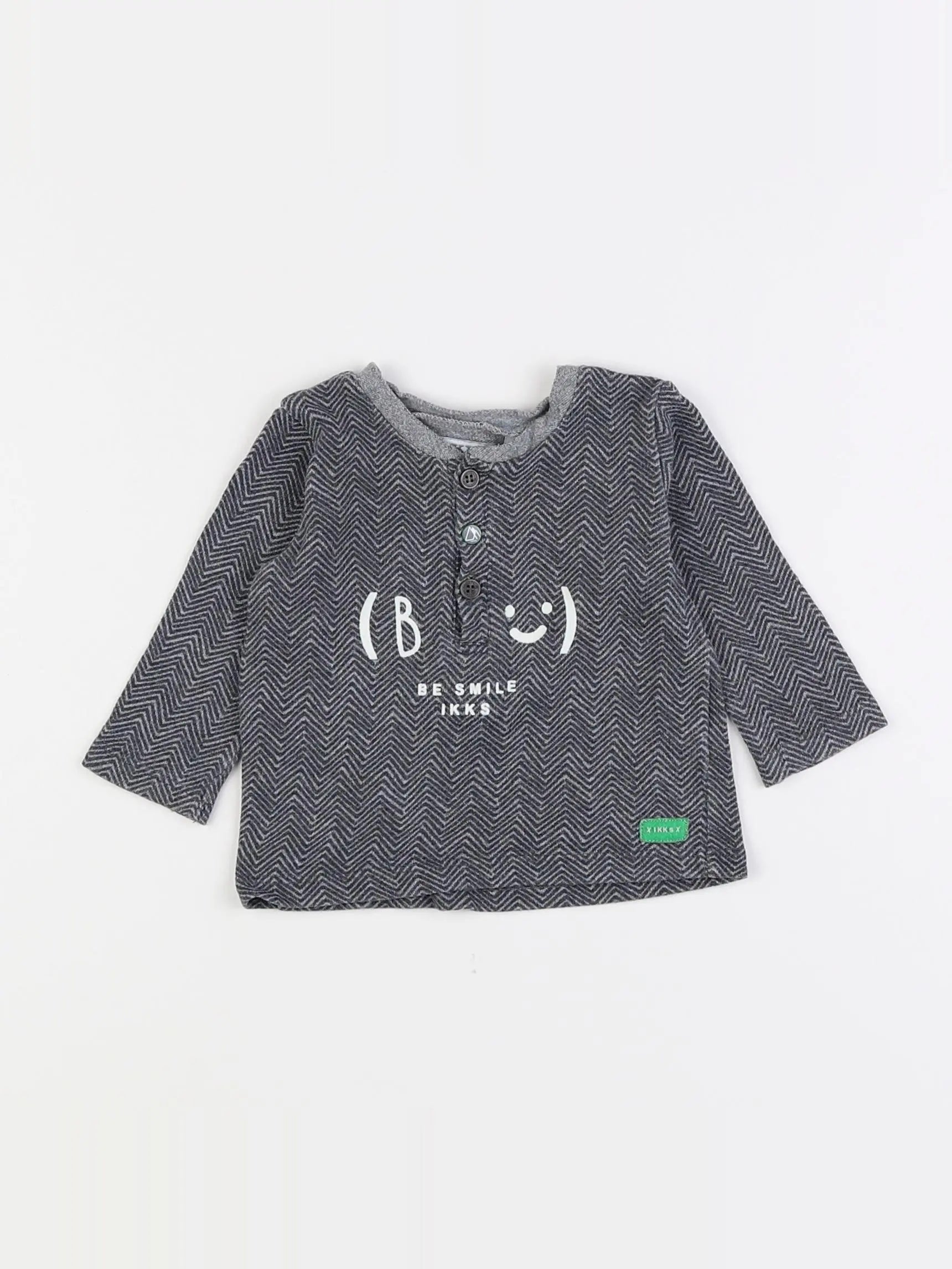 IKKS - tee-shirt gris - 3 mois