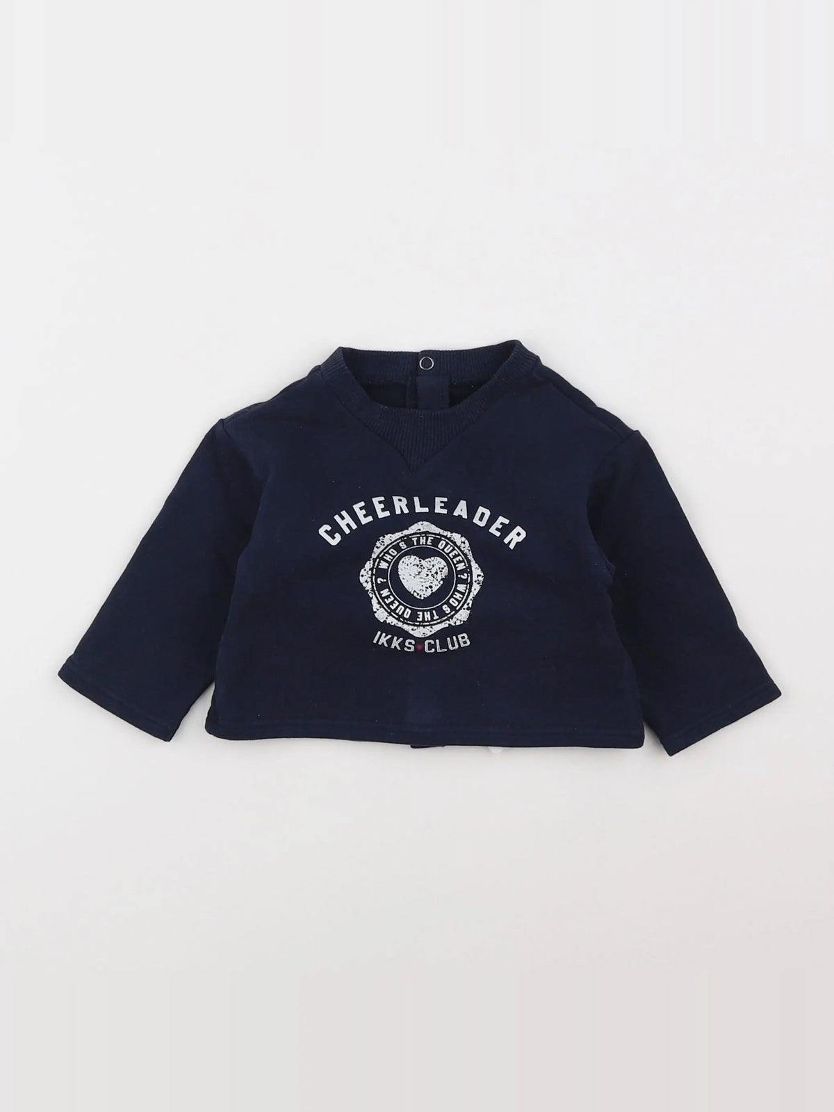 IKKS - sweat bleu - 6 mois