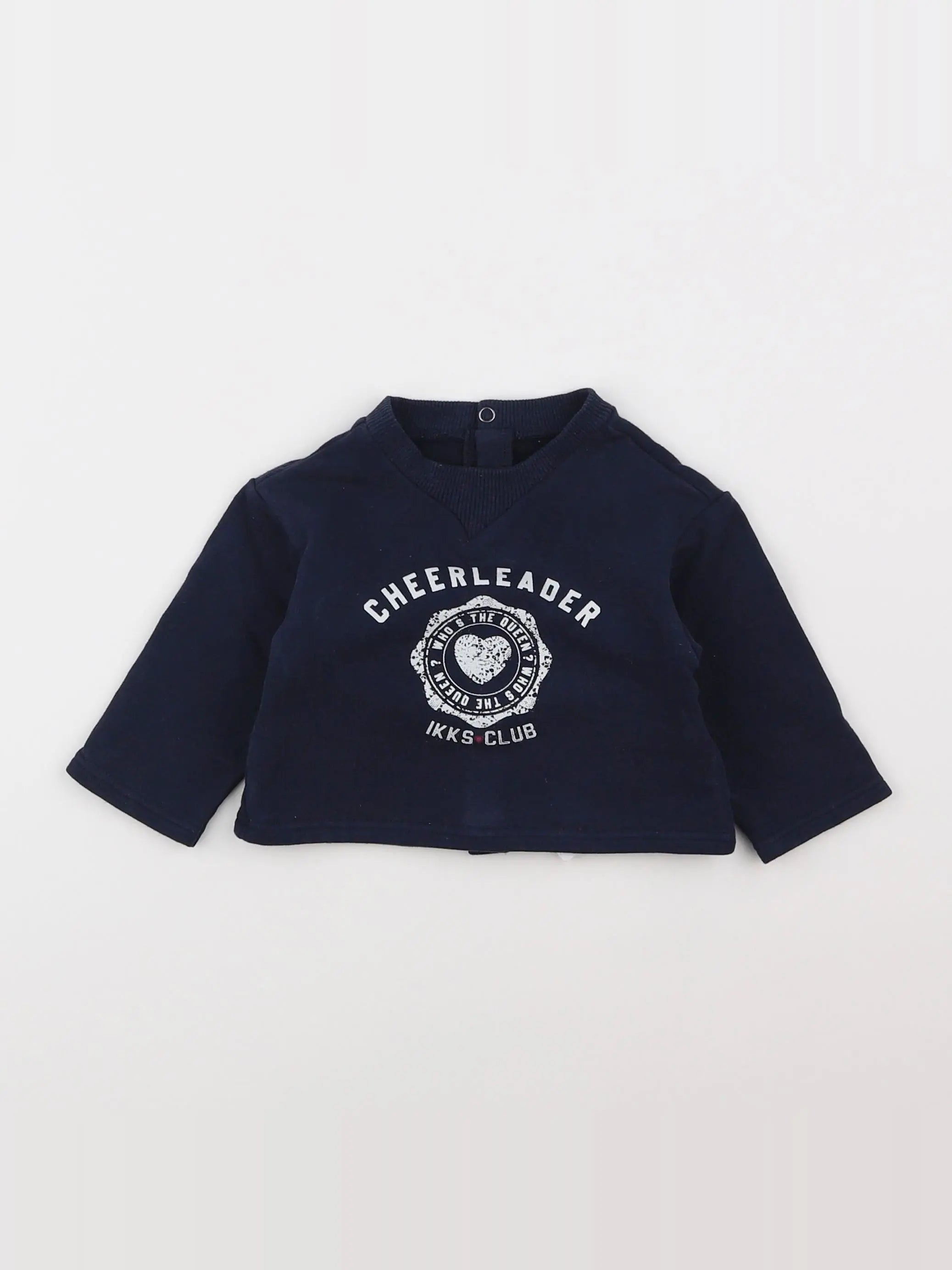 IKKS - sweat bleu - 6 mois