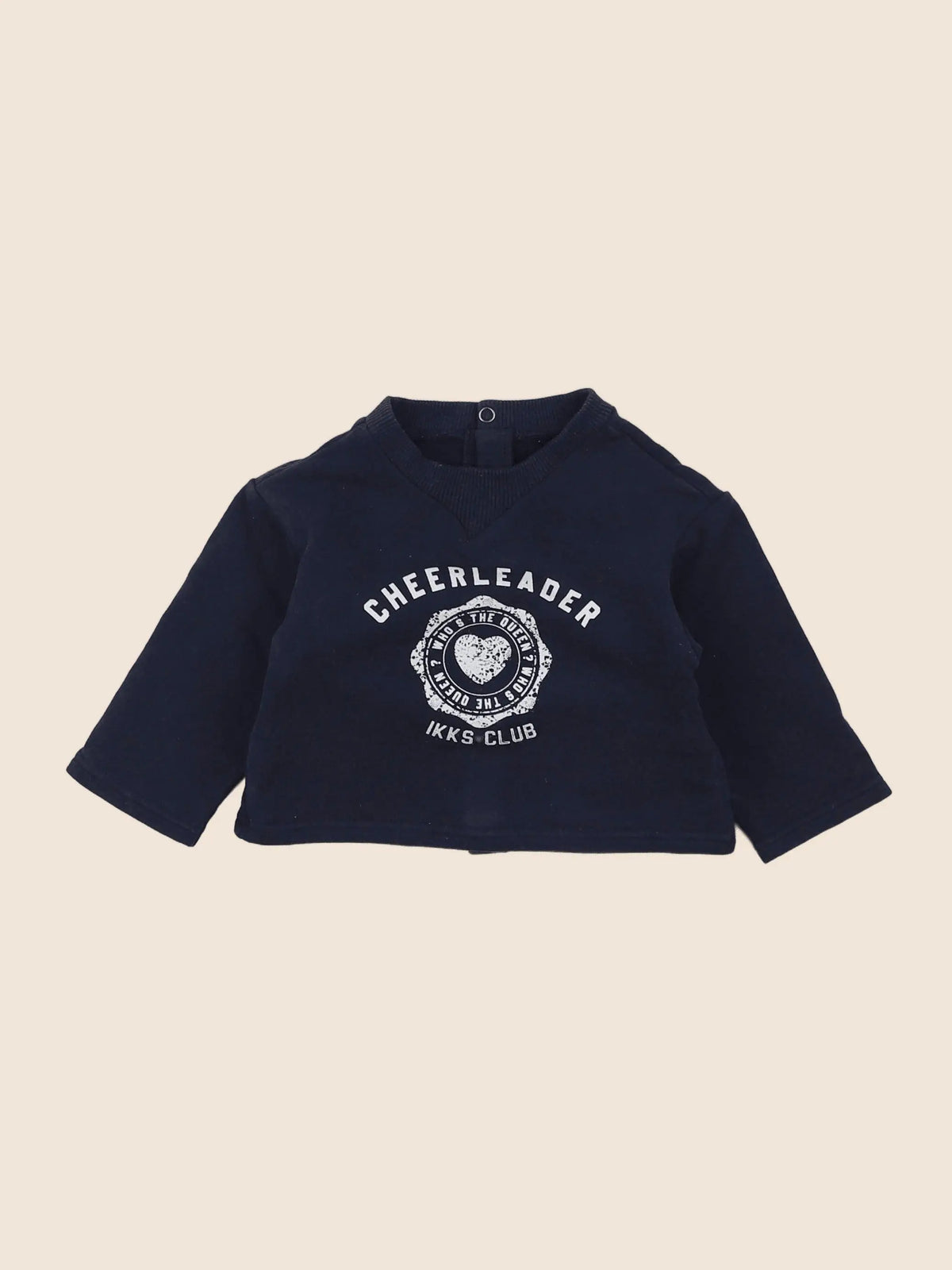 IKKS - sweat bleu - 6 mois