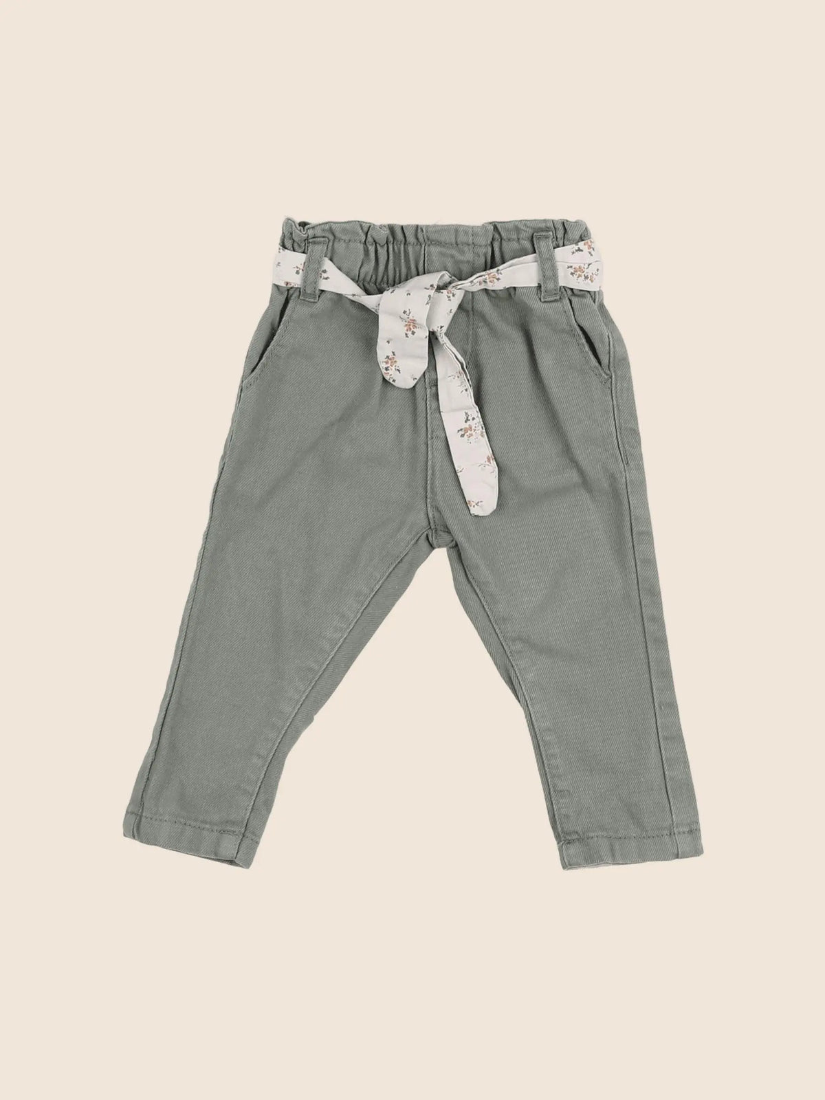 Vertbaudet - pantalon vert - 6 mois
