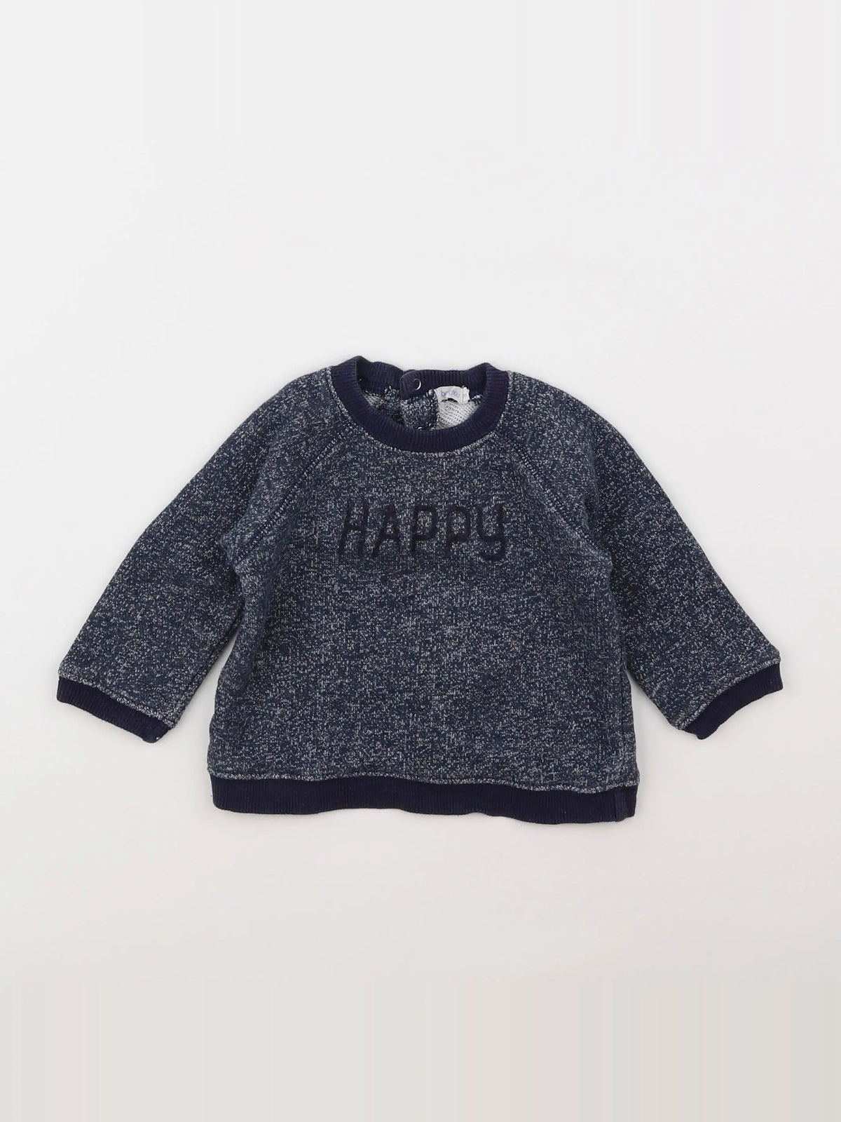 Boutchou - sweat bleu - 12 mois