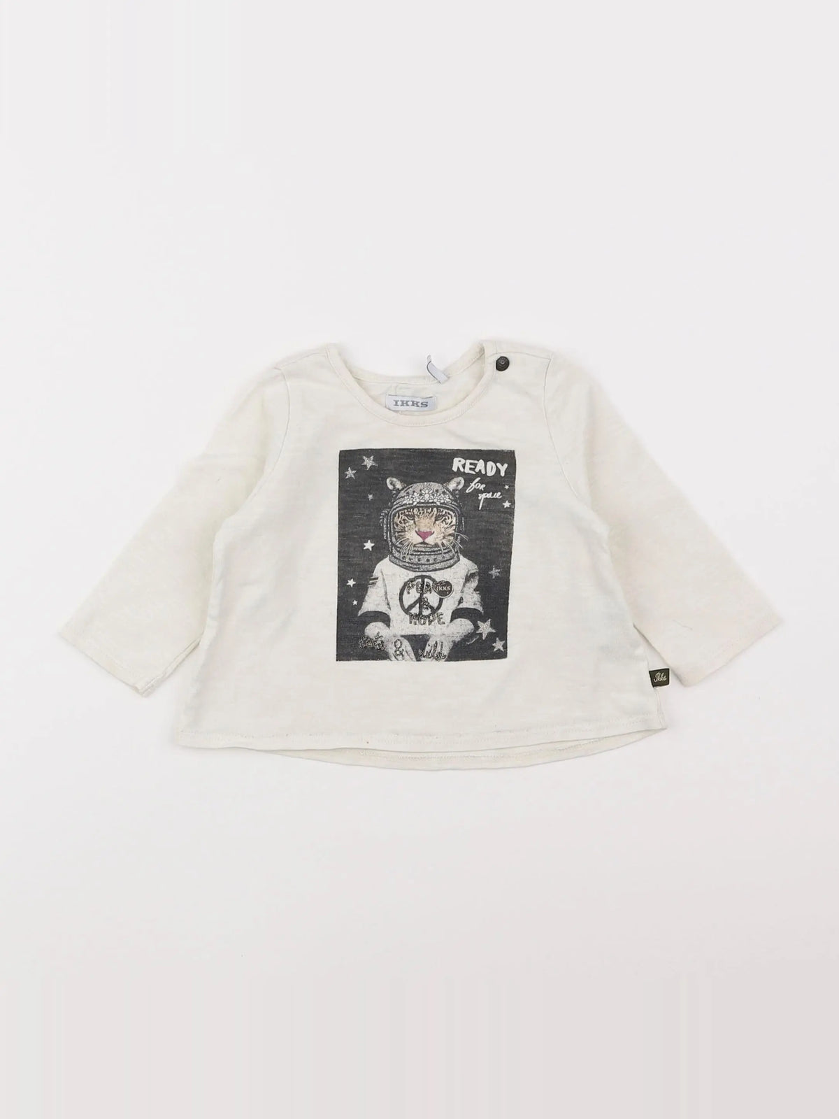 IKKS - tee-shirt beige - 6 mois