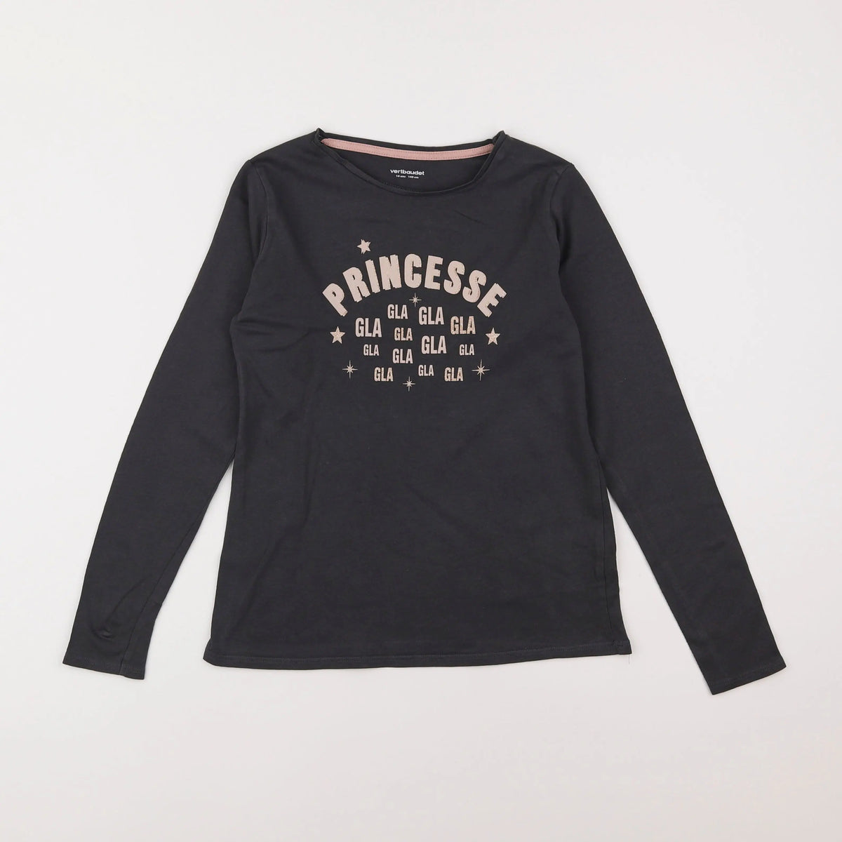 Vertbaudet - tee-shirt marron - 10 ans