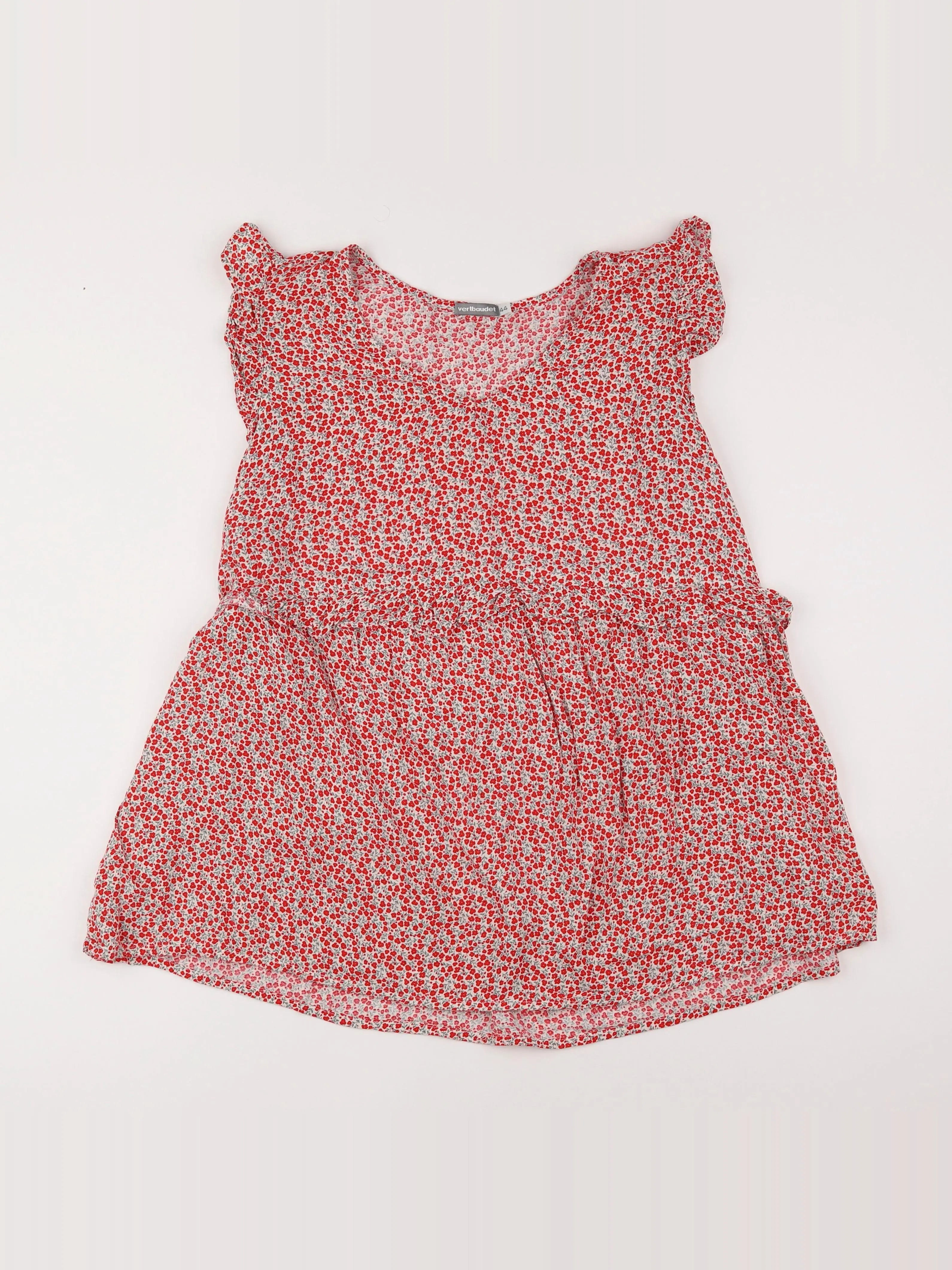 Vertbaudet - blouse grossesse rouge - 44