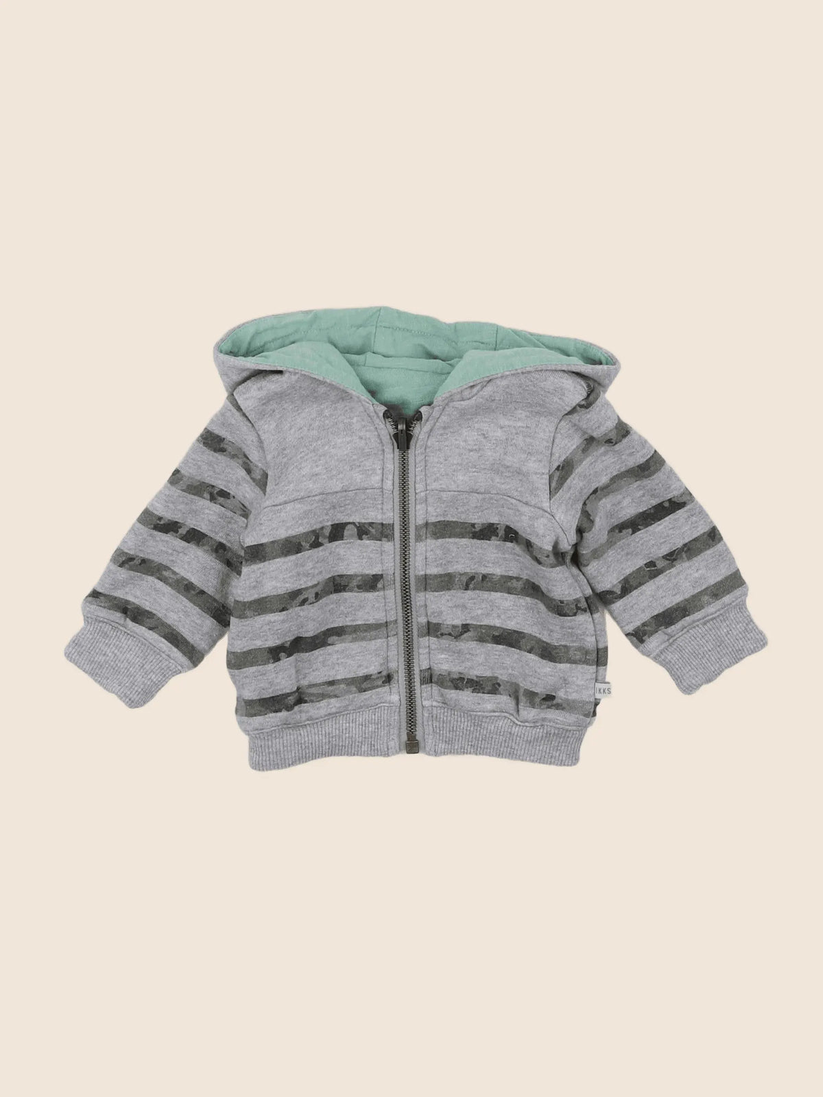 IKKS - veste réversible gris - 3 mois