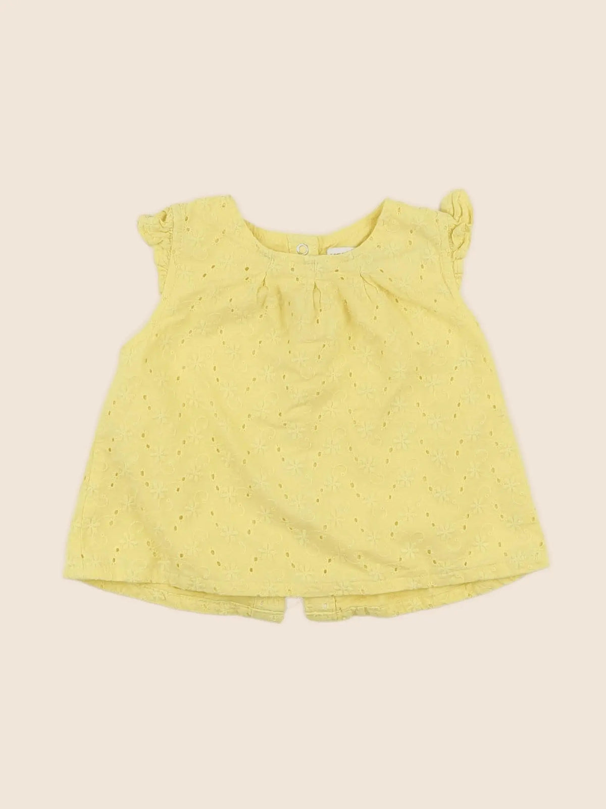 Vertbaudet - blouse jaune - 6 mois