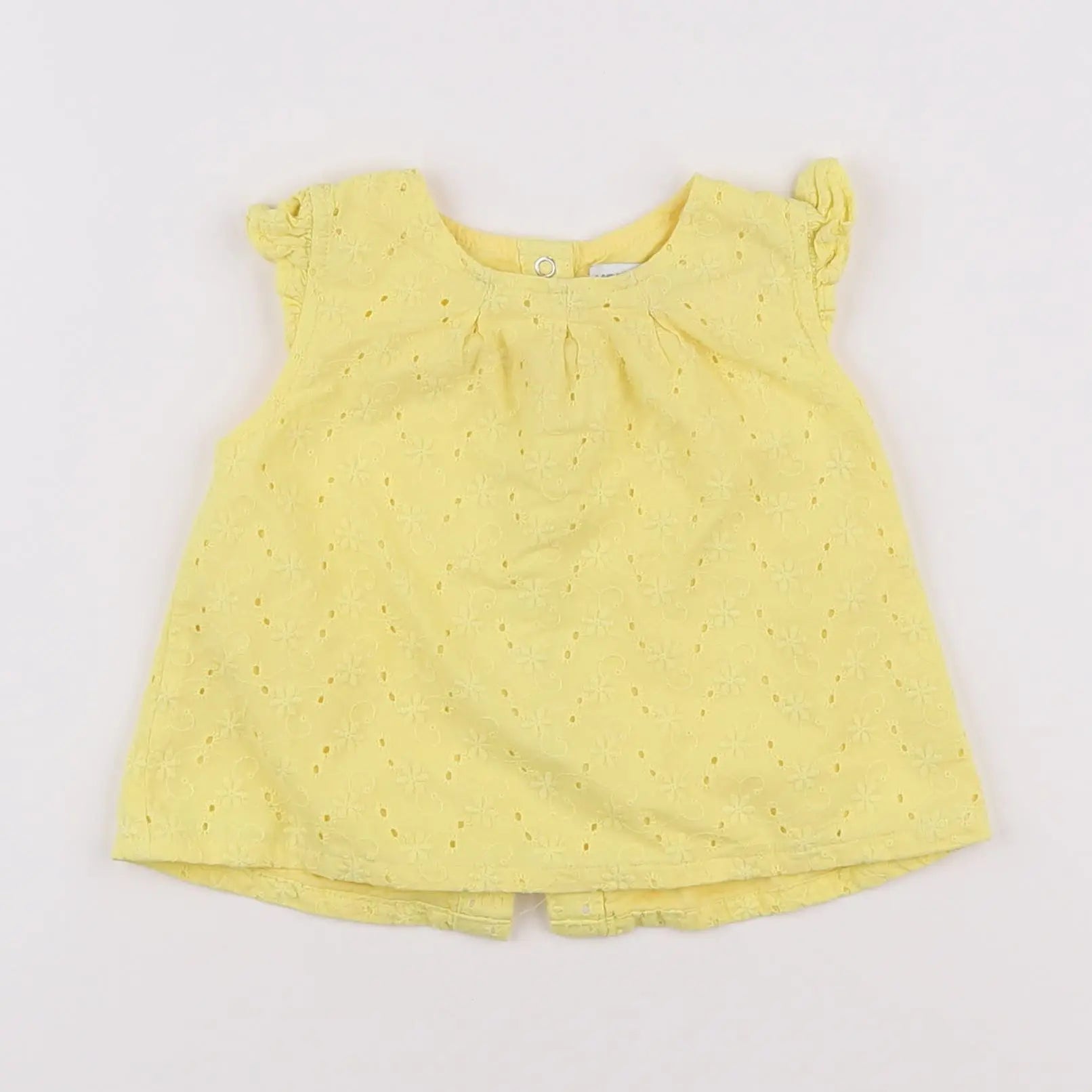 Vertbaudet - blouse jaune - 6 mois