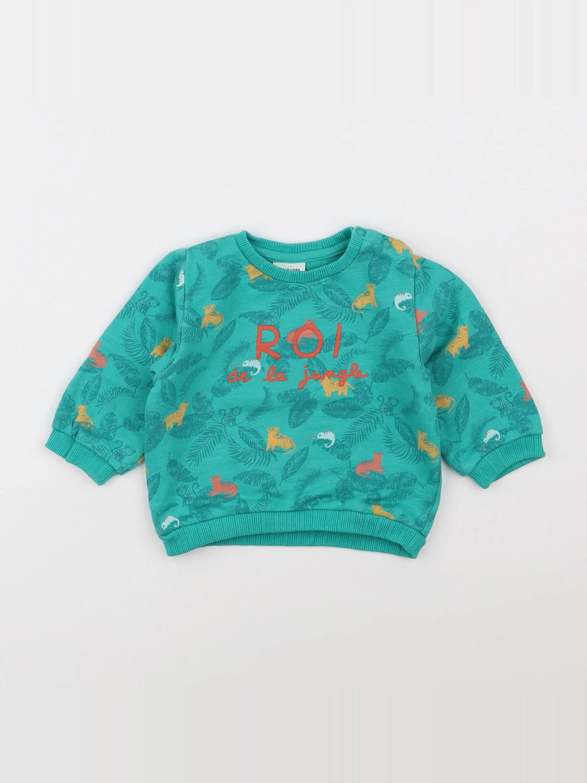 Tape à l'oeil - sweat vert - 6 mois