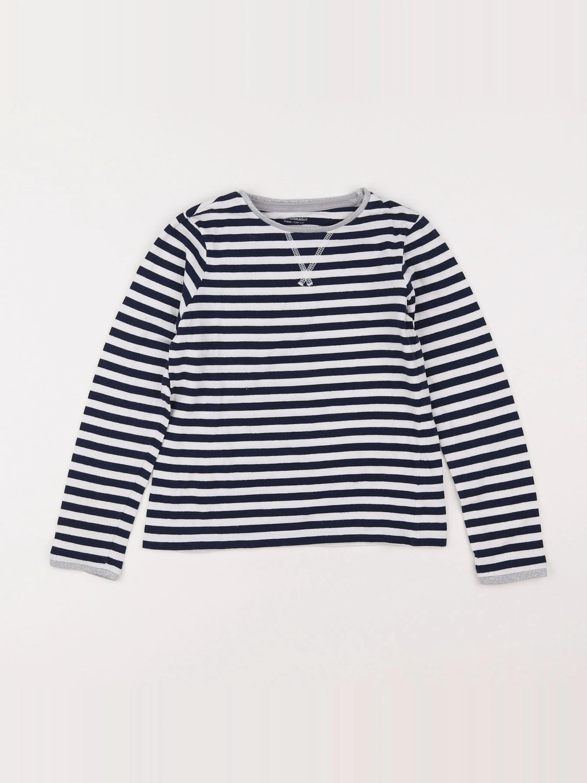 Vertbaudet - tee-shirt bleu - 8 ans