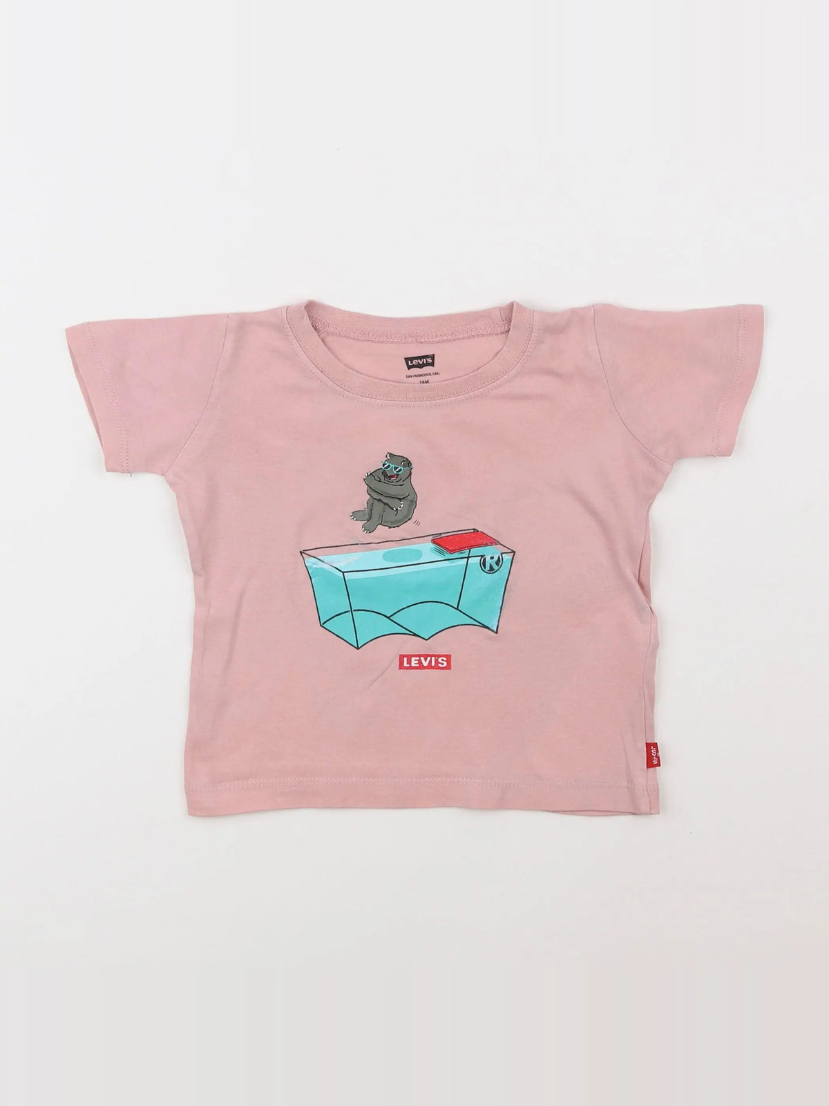 Levi's - tee-shirt rose - 18 mois