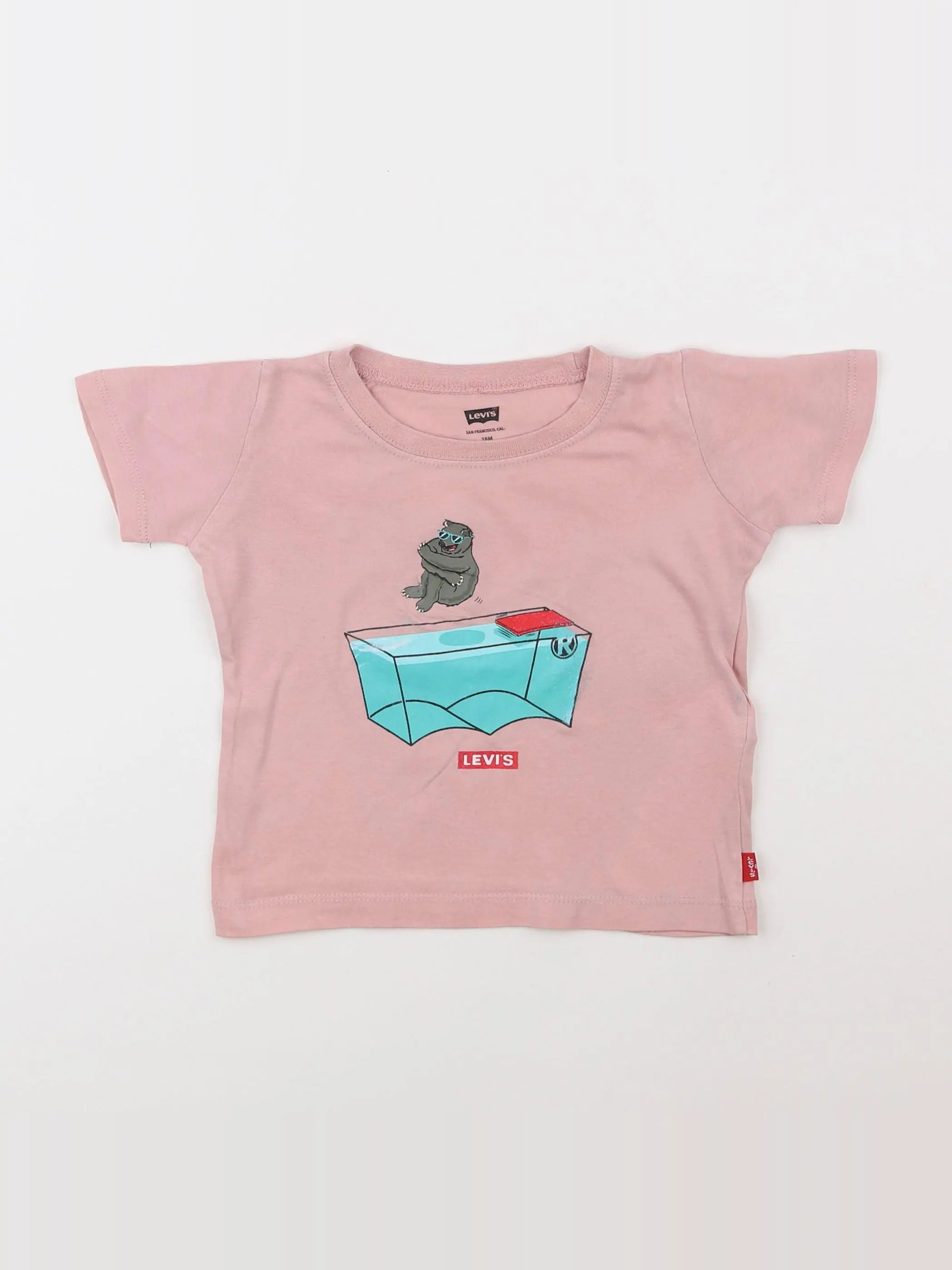 Levi's - tee-shirt rose - 18 mois