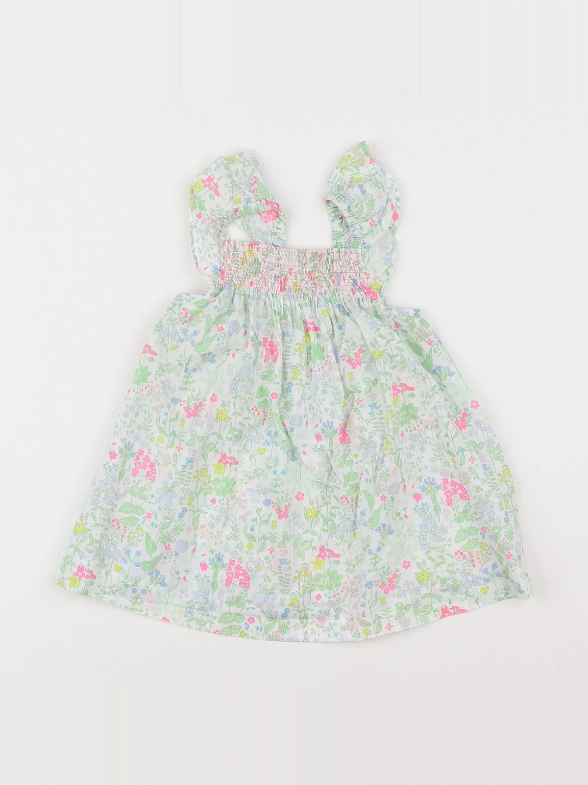 Jacadi - robe liberty multicolore - 12 mois