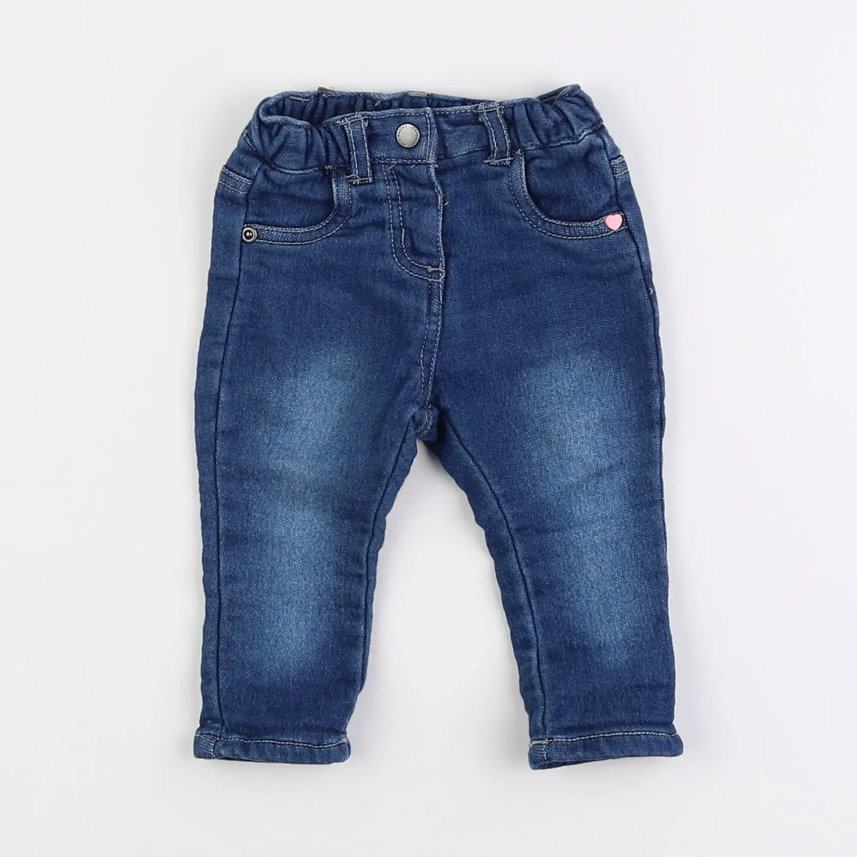 Vertbaudet - jean bleu - 3 mois