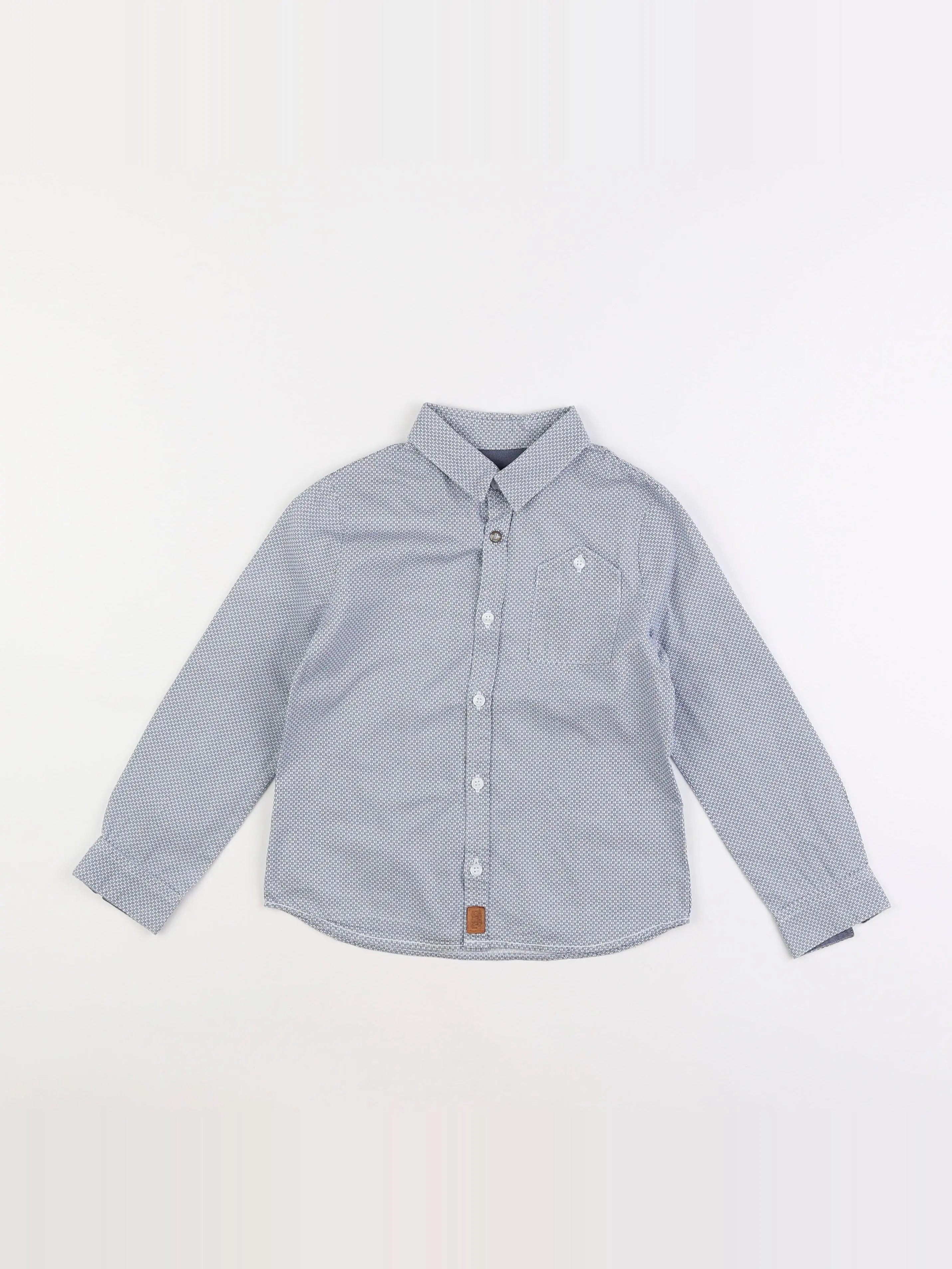 IKKS - chemise bleu, blanc - 5 ans