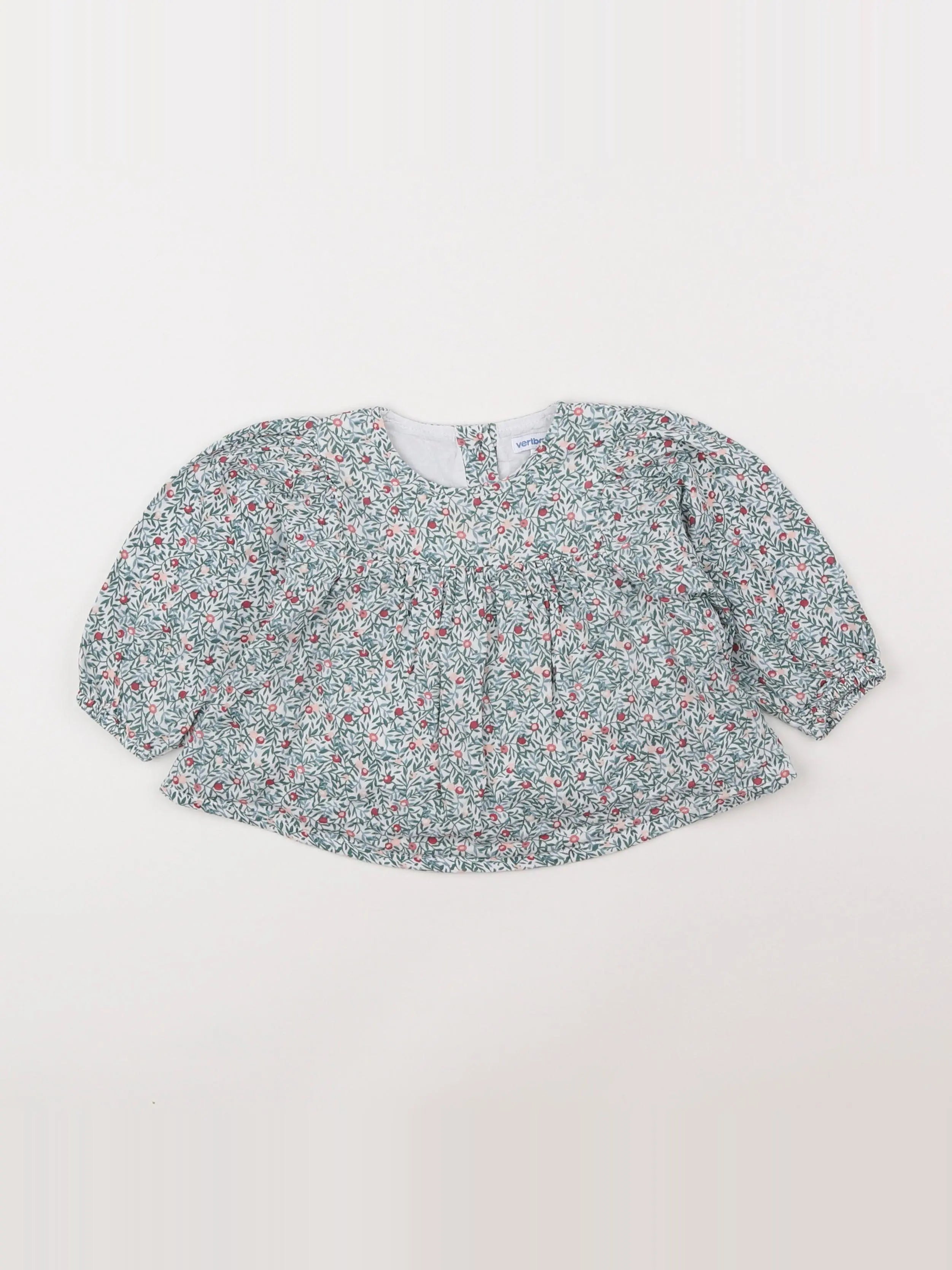 Vertbaudet - blouse multicolore - 12 mois