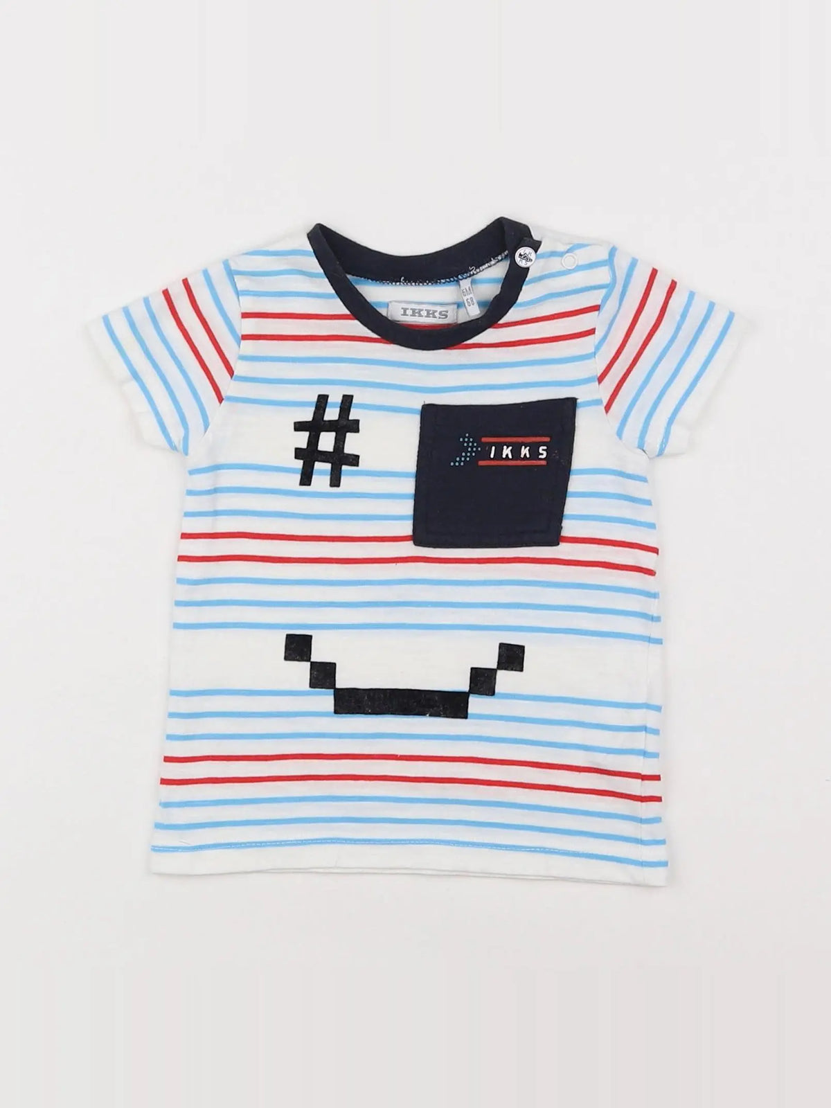 IKKS - tee-shirt multicolore - 6 mois