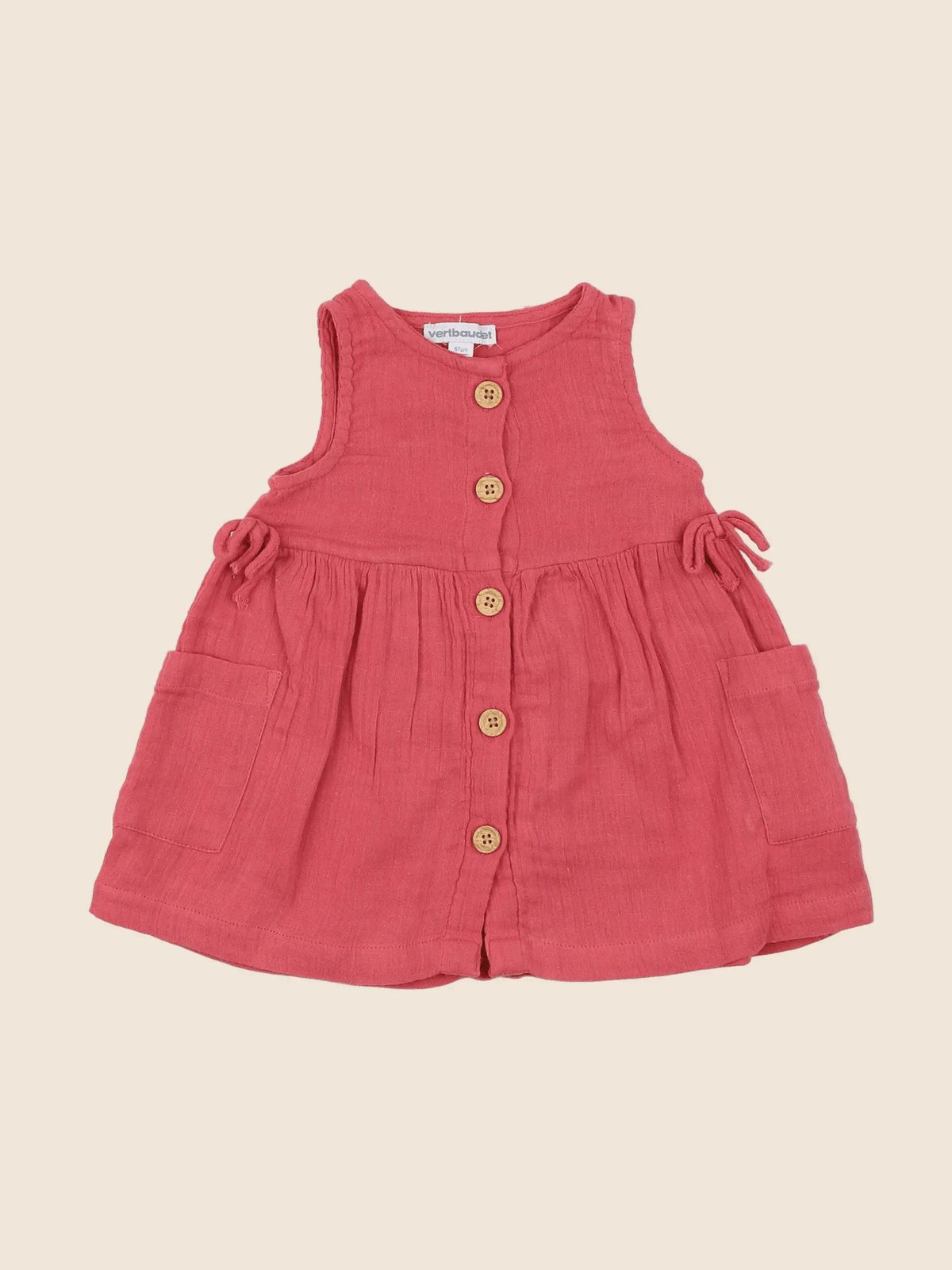 Vertbaudet - robe rose - 6 mois